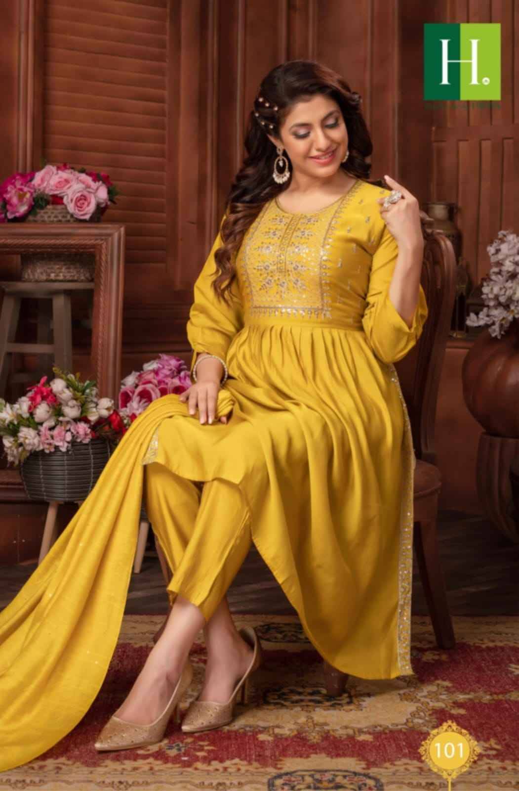 Sargam Vol-2 By Hirwa 101 To 106 Series Designer Stylish Fancy Colorful Beautiful Party Wear & Ethnic Wear Collection Pure Silk Dresses At Wholesale Price