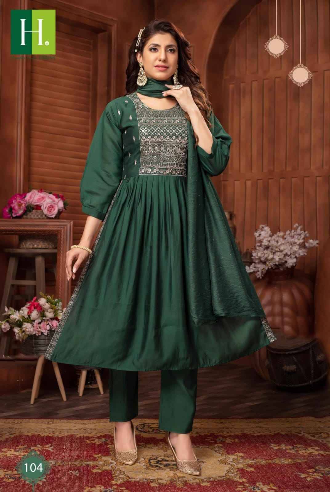 Sargam Vol-2 By Hirwa 101 To 106 Series Designer Stylish Fancy Colorful Beautiful Party Wear & Ethnic Wear Collection Pure Silk Dresses At Wholesale Price