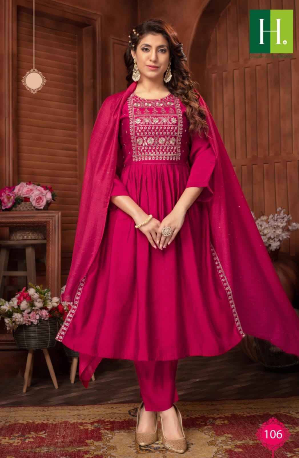 Sargam Vol-2 By Hirwa 101 To 106 Series Designer Stylish Fancy Colorful Beautiful Party Wear & Ethnic Wear Collection Pure Silk Dresses At Wholesale Price