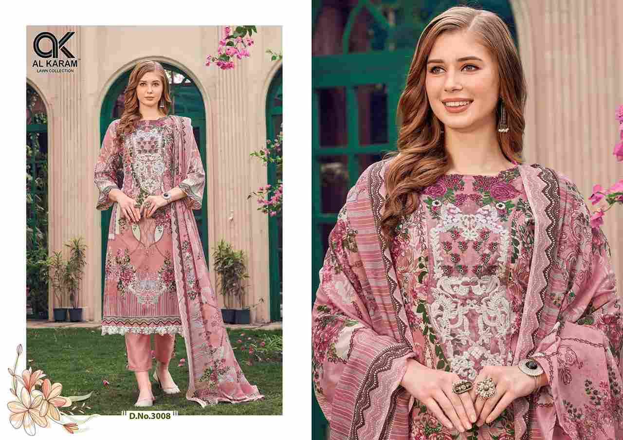 Firdous Vol-3 By Al Karam Lawn Collection 3001 To 3010 Series Beautiful Stylish Pakistani Suits Fancy Colorful Casual Wear & Ethnic Wear & Ready To Wear Soft Cotton Dresses At Wholesale Price