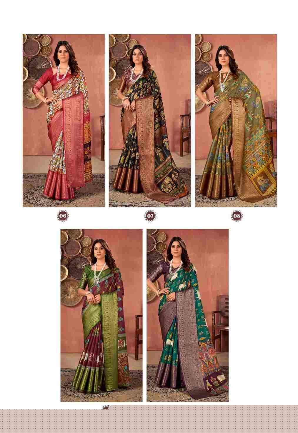 Riwaa By Sr 01 To 10 Series Indian Traditional Wear Collection Beautiful Stylish Fancy Colorful Party Wear & Occasional Wear Kota Checks Sarees At Wholesale Price