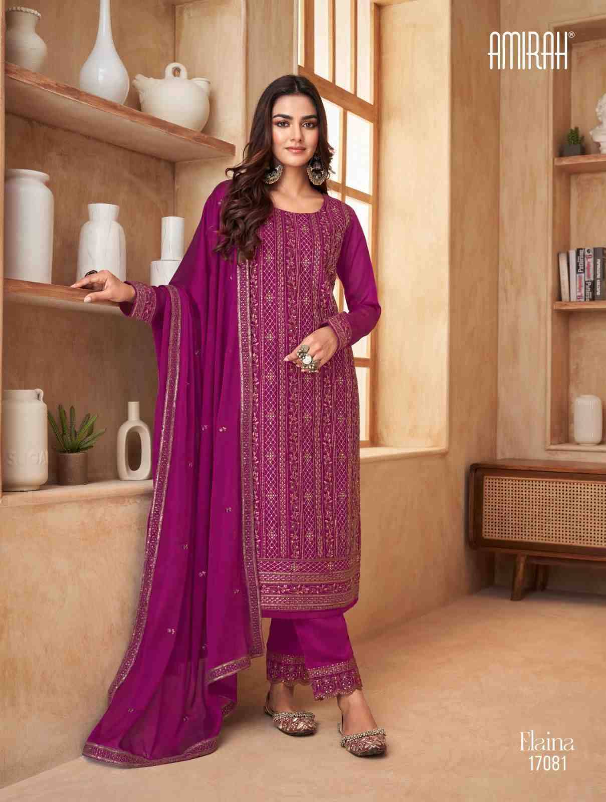 Elaina By Amirah 17081 To 17086 Series Designer Festive Suits Collection Beautiful Stylish Fancy Colorful Party Wear & Occasional Wear Rangoli Silk Dresses At Wholesale Price