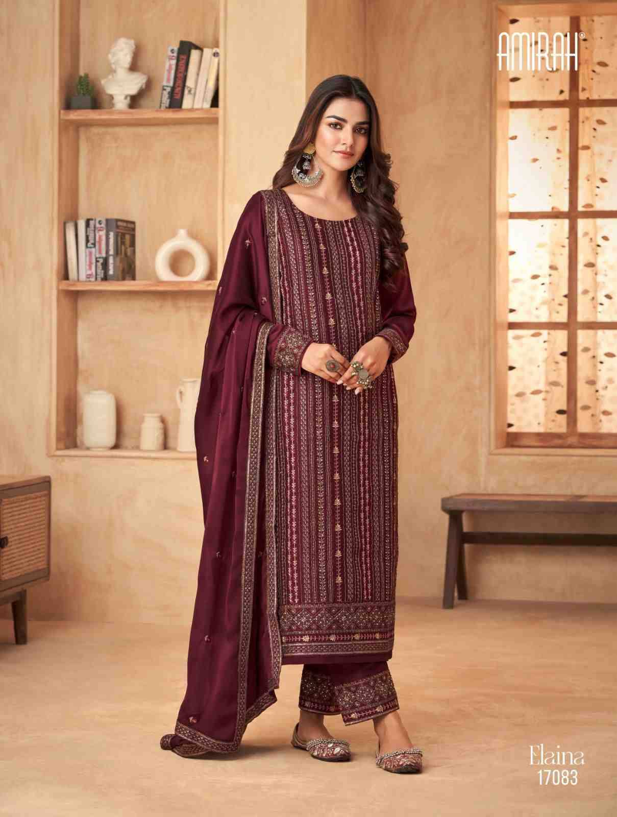 Elaina By Amirah 17081 To 17086 Series Designer Festive Suits Collection Beautiful Stylish Fancy Colorful Party Wear & Occasional Wear Rangoli Silk Dresses At Wholesale Price