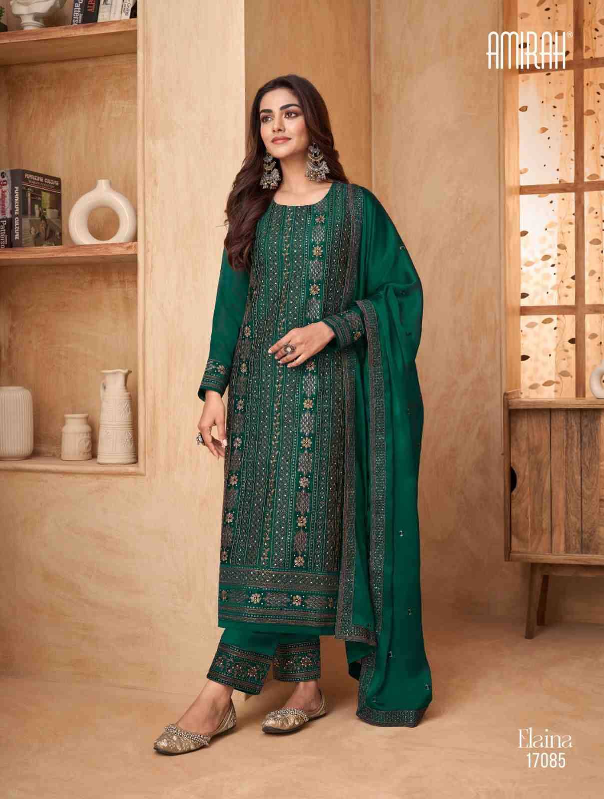 Elaina By Amirah 17081 To 17086 Series Designer Festive Suits Collection Beautiful Stylish Fancy Colorful Party Wear & Occasional Wear Rangoli Silk Dresses At Wholesale Price