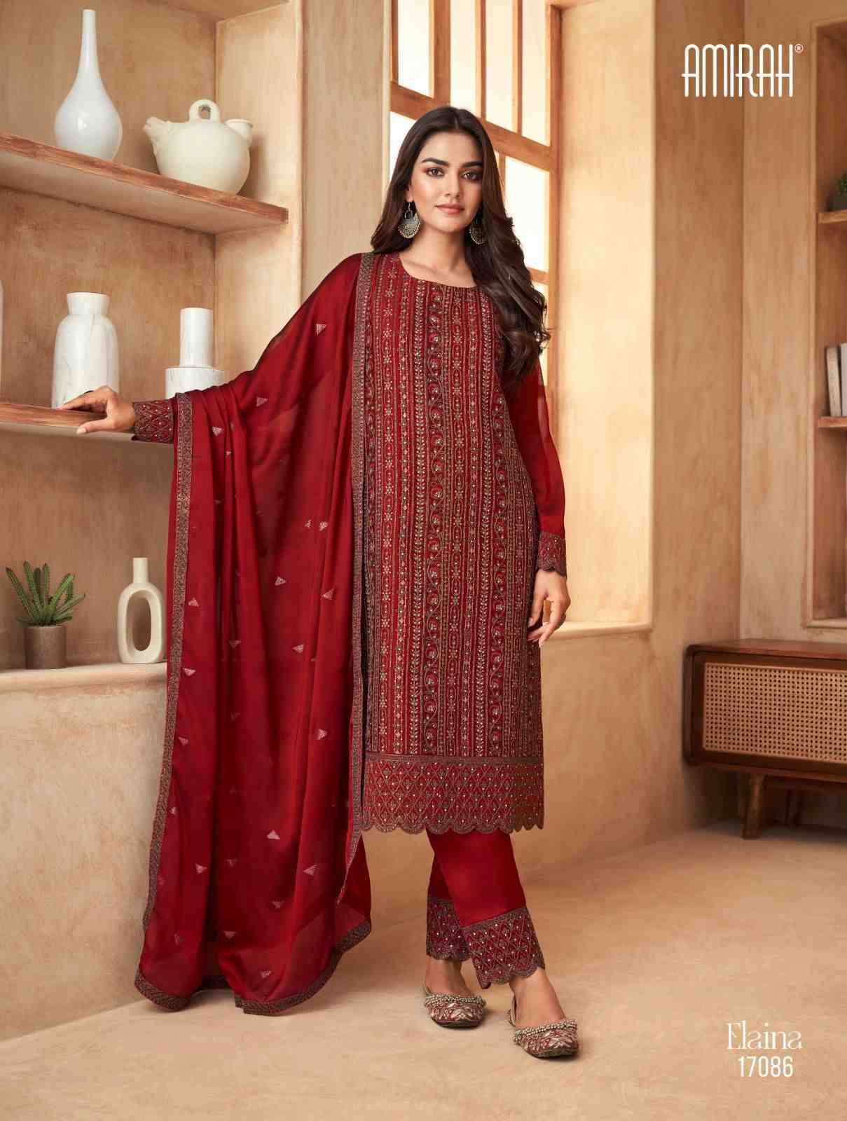 Elaina By Amirah 17081 To 17086 Series Designer Festive Suits Collection Beautiful Stylish Fancy Colorful Party Wear & Occasional Wear Rangoli Silk Dresses At Wholesale Price