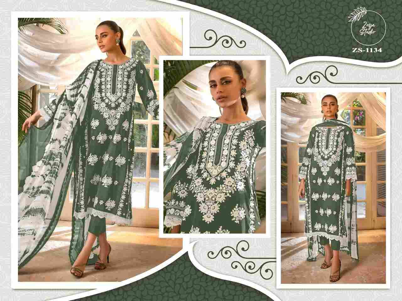 Zs-1134 Colours By Zs Textile 1134-A To 1134-C Series Beautiful Stylish Festive Suits Fancy Colorful Casual Wear & Ethnic Wear & Ready To Wear Georgette Embroidered Dresses At Wholesale Price