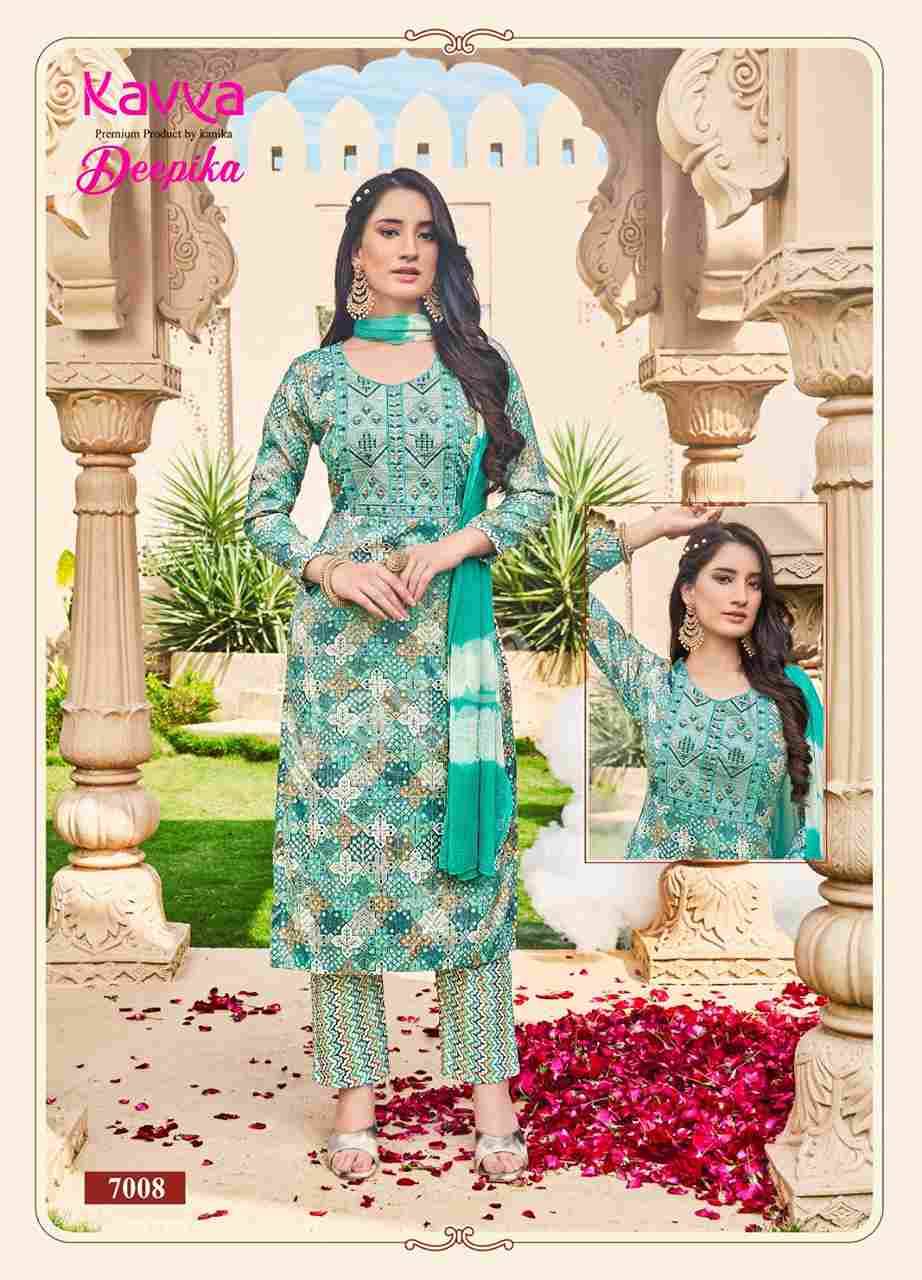 Deepika Vol-7 By Kavya 7001 To 7010 Series Designer Suits Beautiful Stylish Fancy Colorful Party Wear & Occasional Wear Fancy Dresses At Wholesale Price