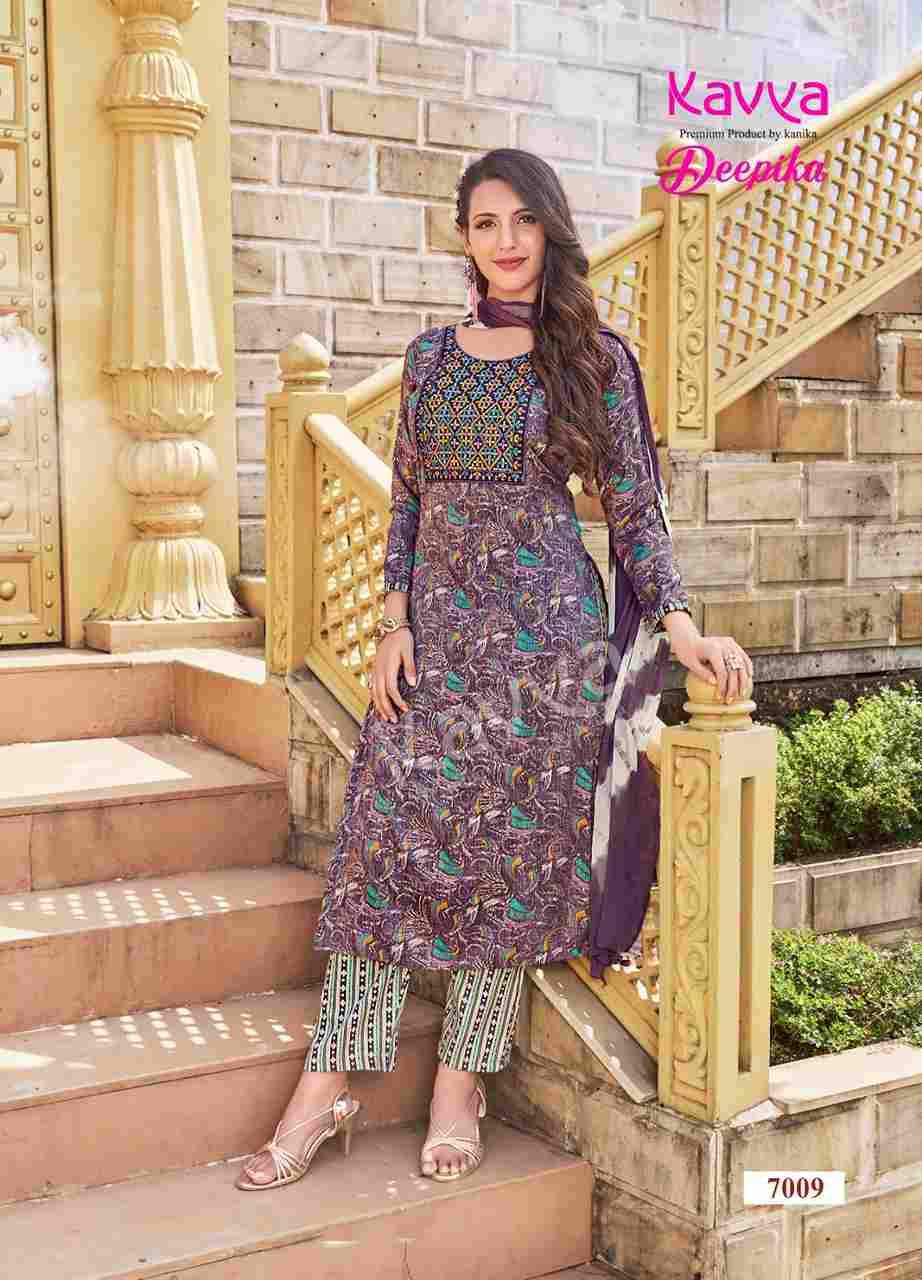 Deepika Vol-7 By Kavya 7001 To 7010 Series Designer Suits Beautiful Stylish Fancy Colorful Party Wear & Occasional Wear Fancy Dresses At Wholesale Price