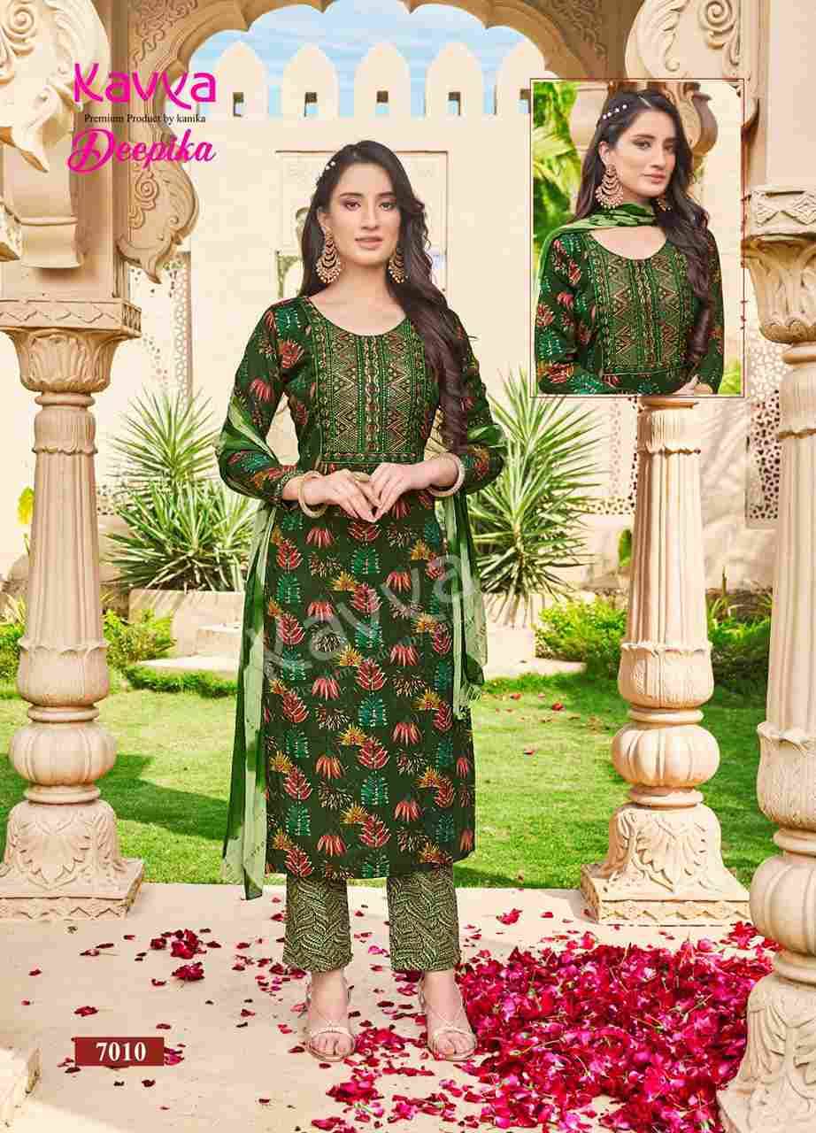 Deepika Vol-7 By Kavya 7001 To 7010 Series Designer Suits Beautiful Stylish Fancy Colorful Party Wear & Occasional Wear Fancy Dresses At Wholesale Price