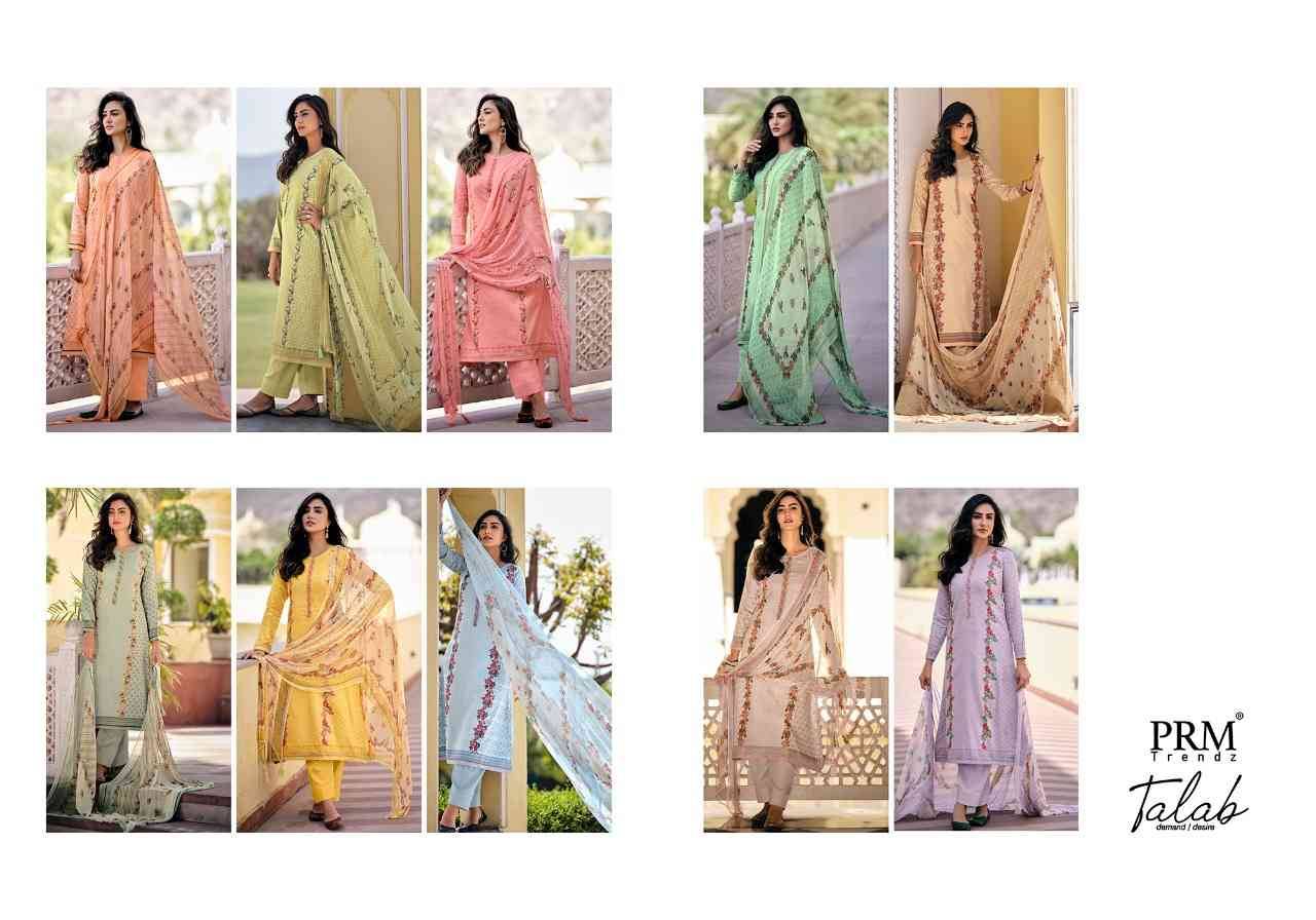 Talab By Prm Trendz 01 To 10 Series Beautiful Suits Colorful Stylish Fancy Casual Wear & Ethnic Wear Pure Jam Satin Dresses At Wholesale Price