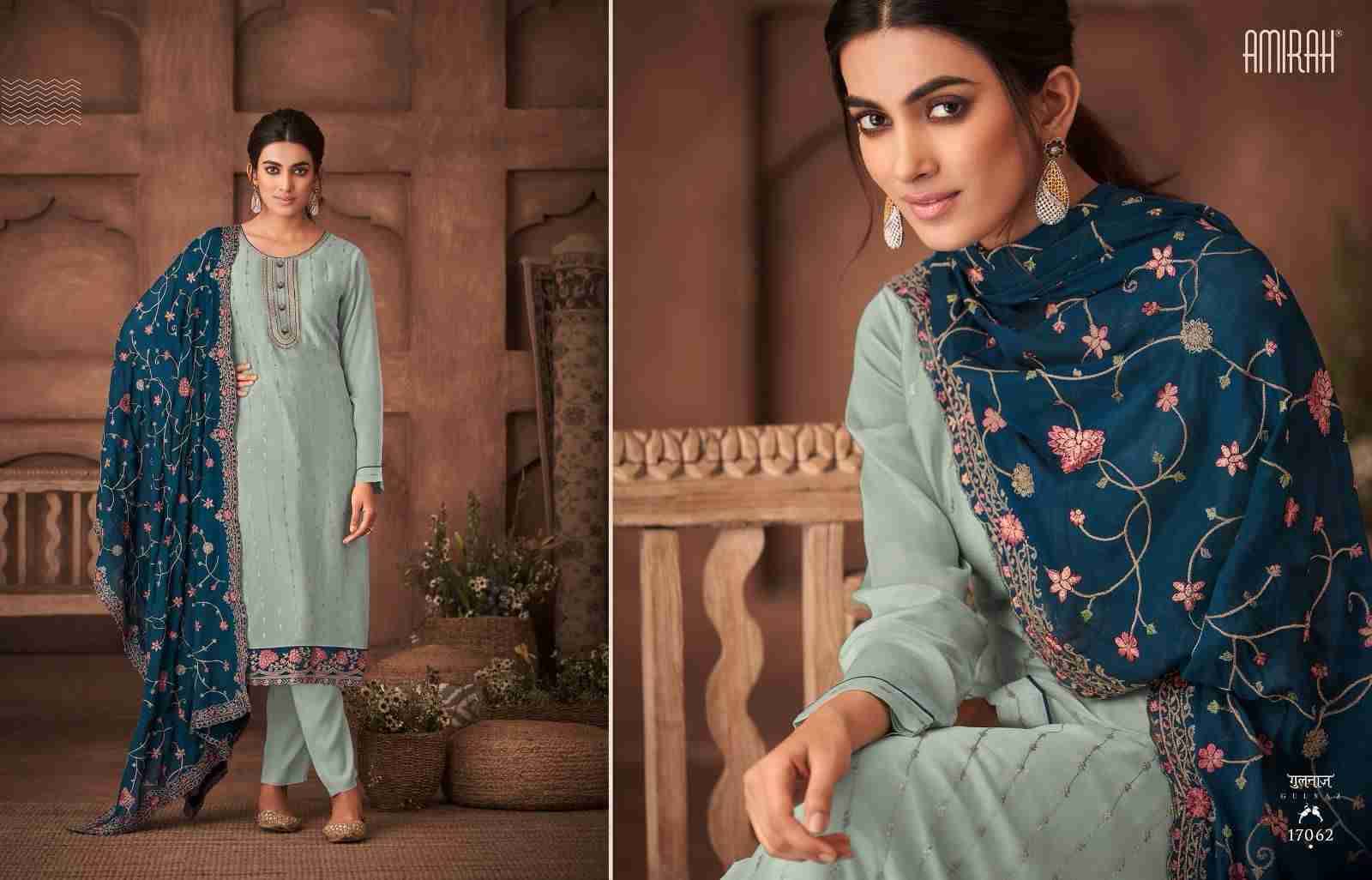 Gulnaz Vol-2 By Amirah 17061 To 17066 Series Beautiful Stylish Festive Suits Fancy Colorful Casual Wear & Ethnic Wear & Ready To Wear Chinnon Silk Dresses At Wholesale Price