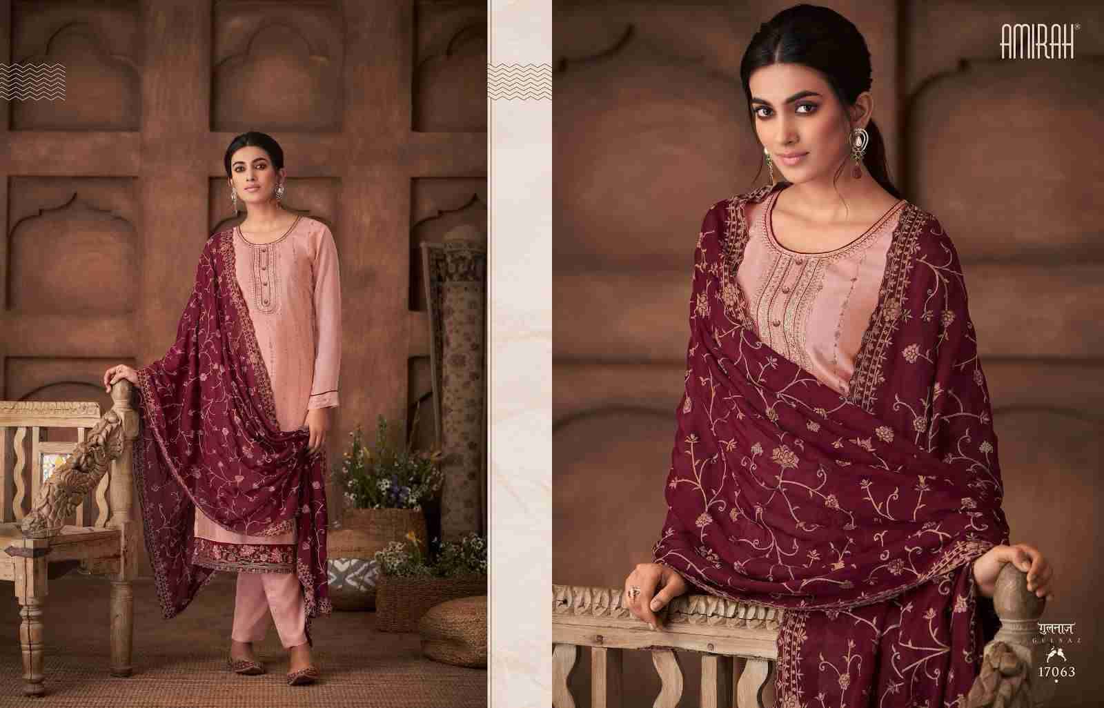 Gulnaz Vol-2 By Amirah 17061 To 17066 Series Beautiful Stylish Festive Suits Fancy Colorful Casual Wear & Ethnic Wear & Ready To Wear Chinnon Silk Dresses At Wholesale Price