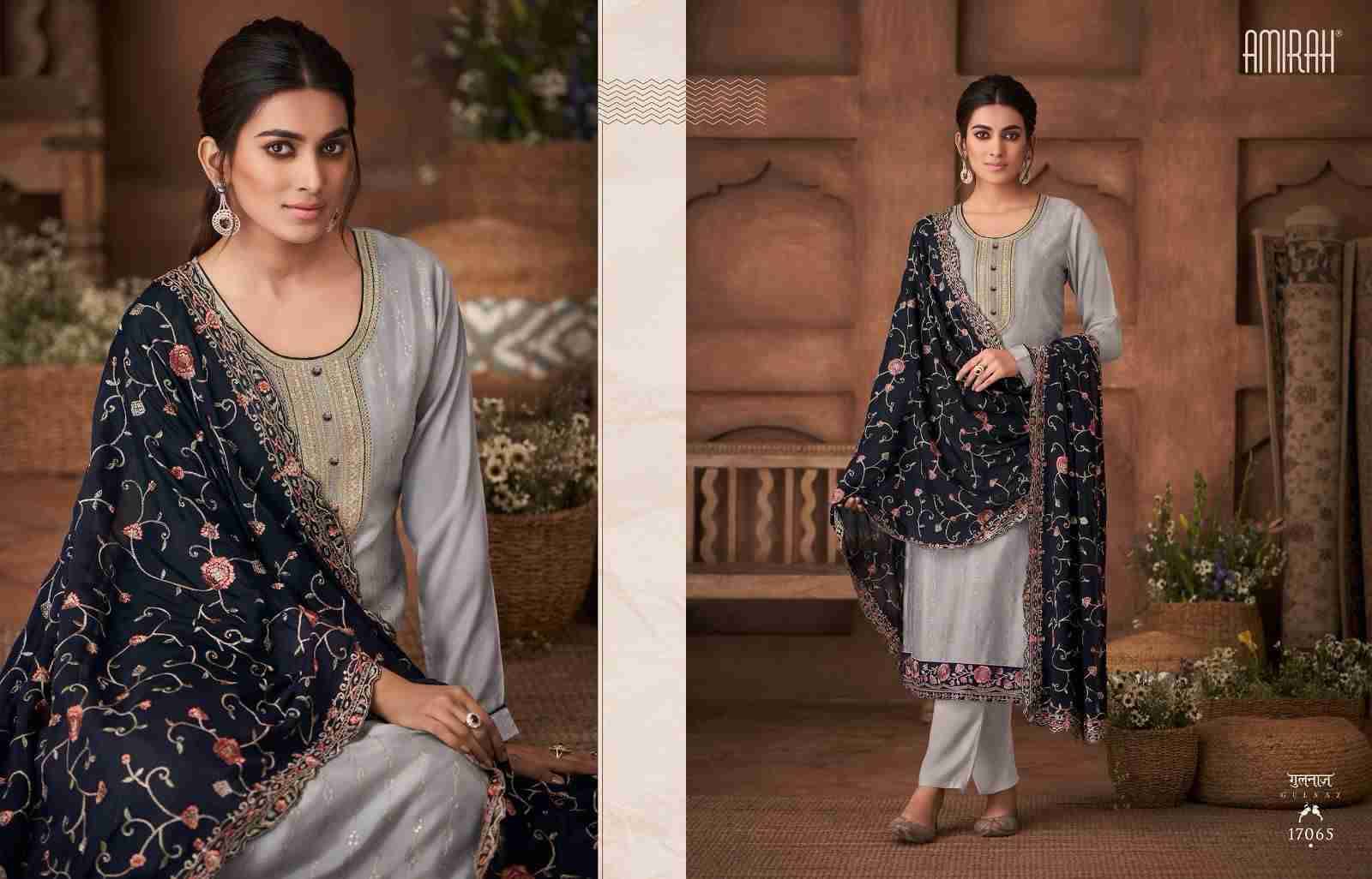 Gulnaz Vol-2 By Amirah 17061 To 17066 Series Beautiful Stylish Festive Suits Fancy Colorful Casual Wear & Ethnic Wear & Ready To Wear Chinnon Silk Dresses At Wholesale Price