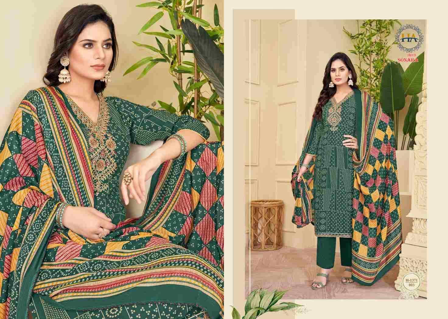 Sonara By Harshit Fashion Hub 1371-001 To 1371-008 Series Beautiful Festive Suits Stylish Fancy Colorful Casual Wear & Ethnic Wear Pure Viscose Rayon Print Dresses At Wholesale Price