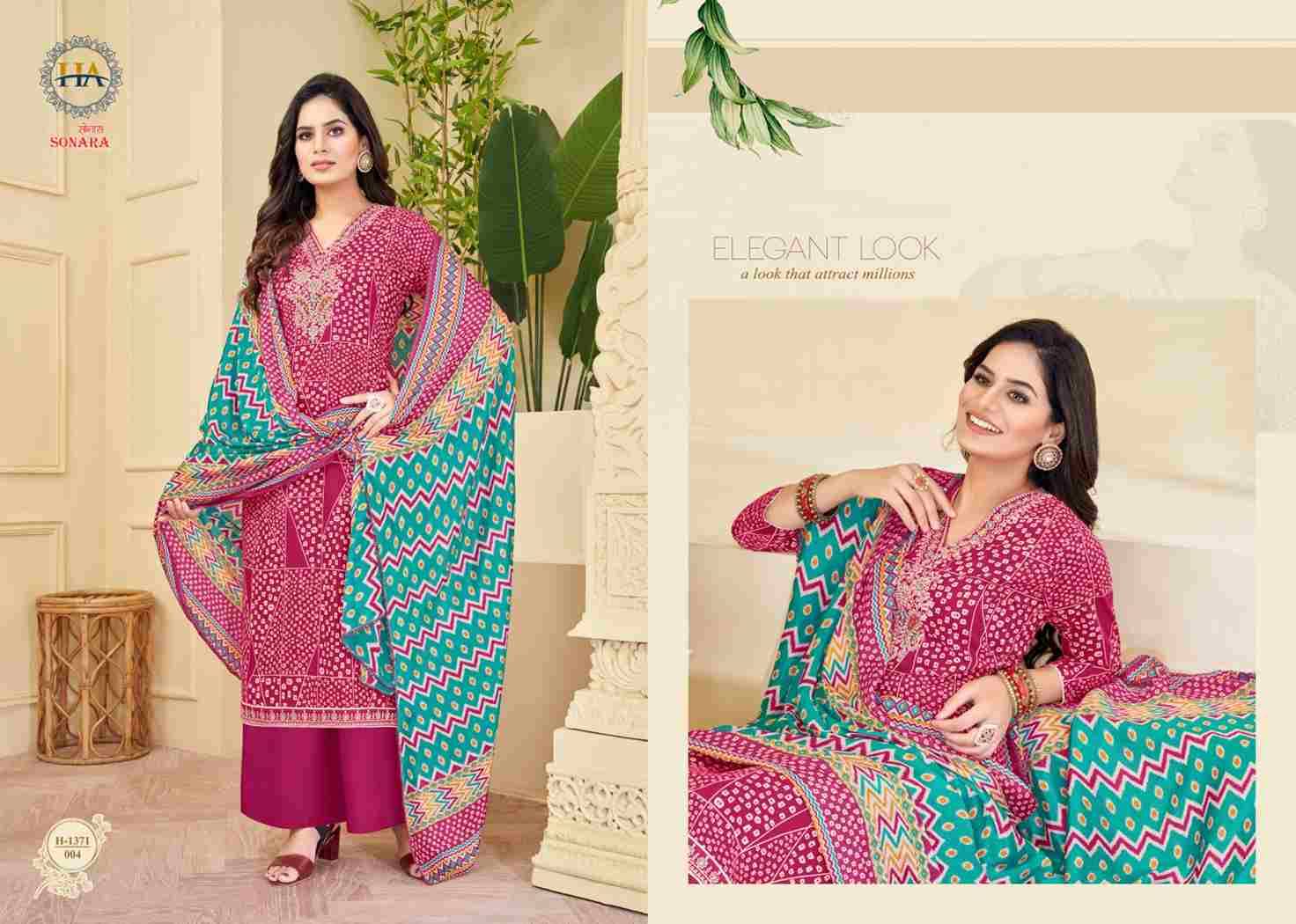 Sonara By Harshit Fashion Hub 1371-001 To 1371-008 Series Beautiful Festive Suits Stylish Fancy Colorful Casual Wear & Ethnic Wear Pure Viscose Rayon Print Dresses At Wholesale Price