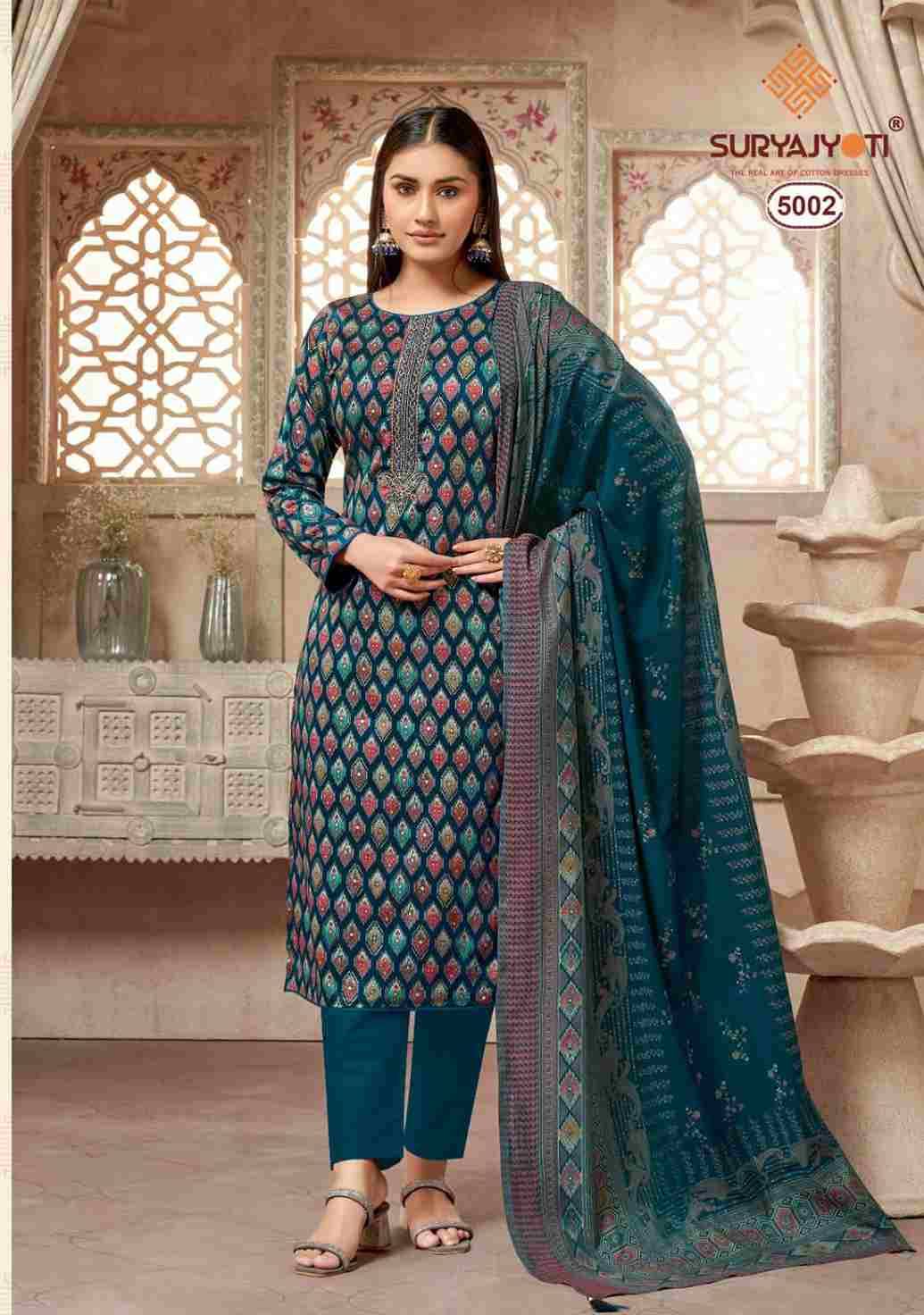 Kalki Vol-5 By Suryajyoti 5001 To 5008 Series Beautiful Festive Suits Stylish Fancy Colorful Casual Wear & Ethnic Wear Jam Satin Print Dresses At Wholesale Price