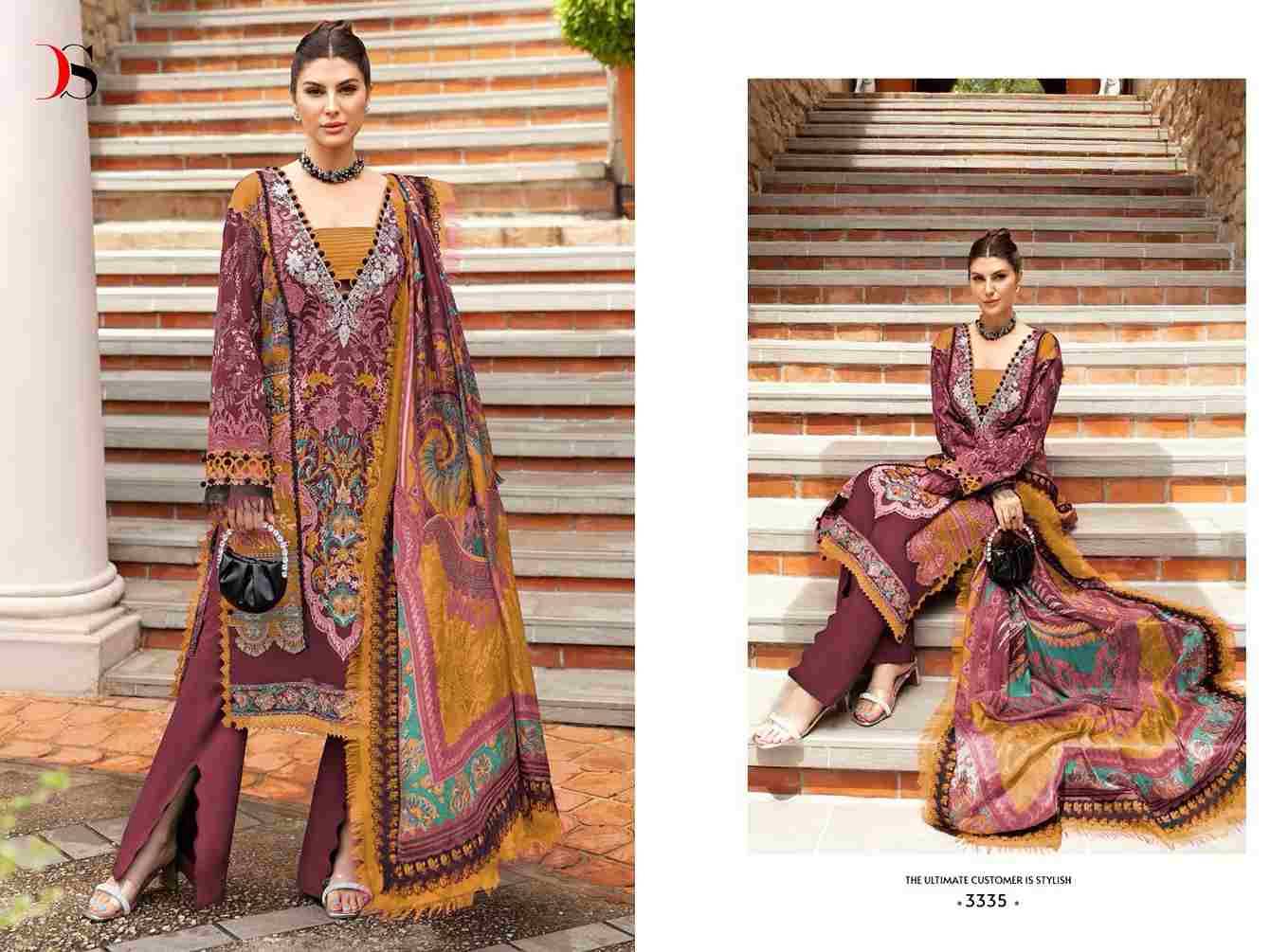 Firdous Queens Court Vol-5 By Deepsy Suits 3331 To 3338 Series Beautiful Pakistani Suits Colorful Stylish Fancy Casual Wear Pure Cotton Embroidered Dresses At Wholesale Price