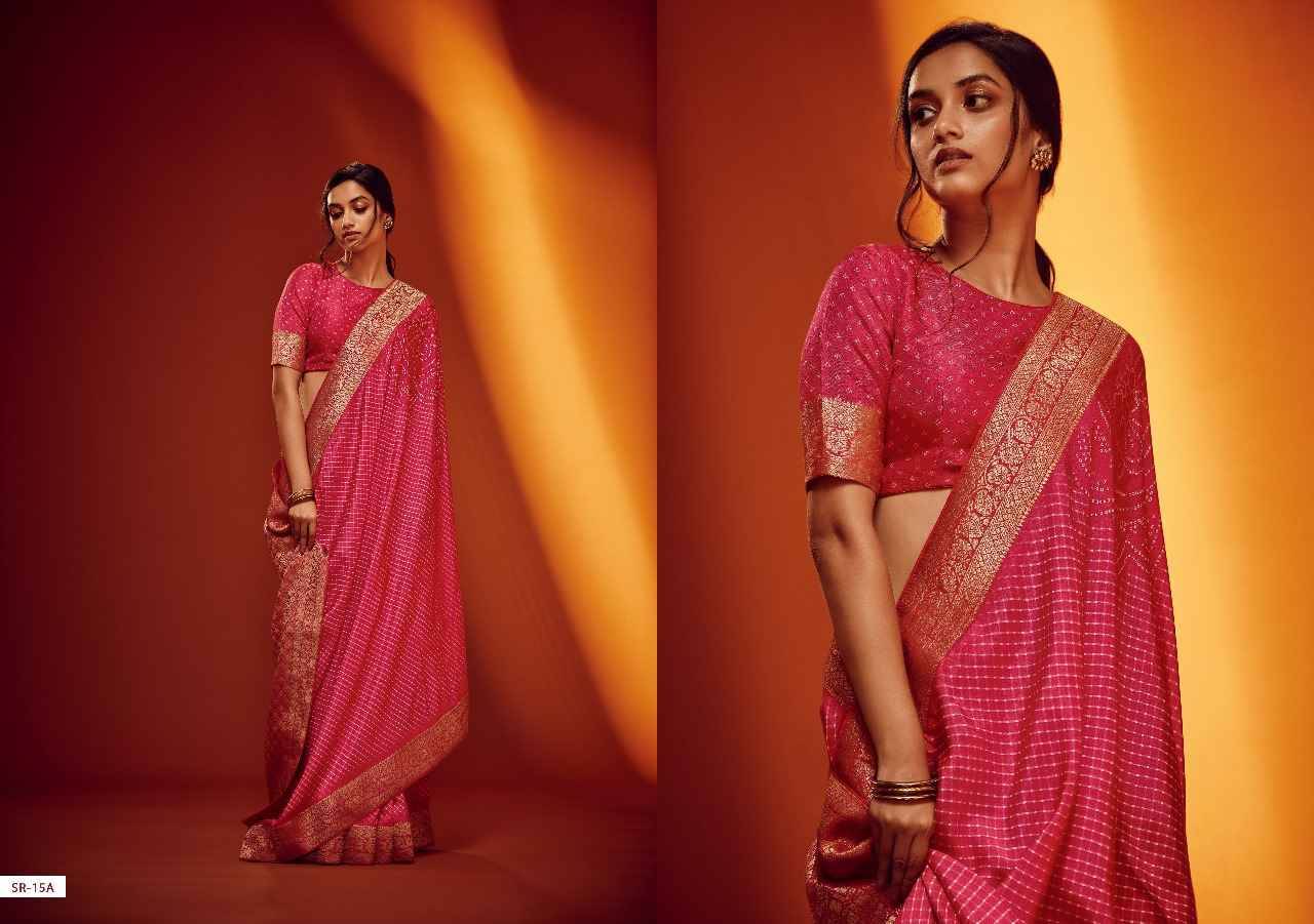 Aaradhya By Varsha 15-A To 15-C Series Indian Traditional Wear Collection Beautiful Stylish Fancy Colorful Party Wear & Occasional Wear Viscose Sarees At Wholesale Price