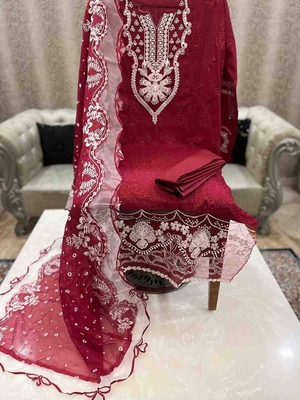 Saniya Trendz Hit Design H-1002 By Saniya Trendz Beautiful Stylish Pakistani Suits Fancy Colorful Casual Wear & Ethnic Wear & Ready To Wear Cotton Embroidery Dresses At Wholesale Price