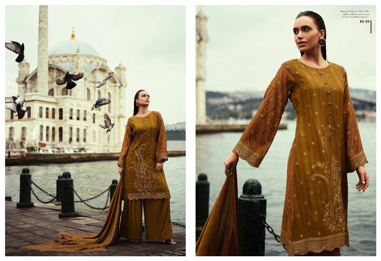 Rashaqat By Varsha 01 To 07 Series Designer Festive Suits Beautiful Stylish Colorful Fancy Party Wear & Occasional Wear Silk Digital Print Dresses At Wholesale Price
