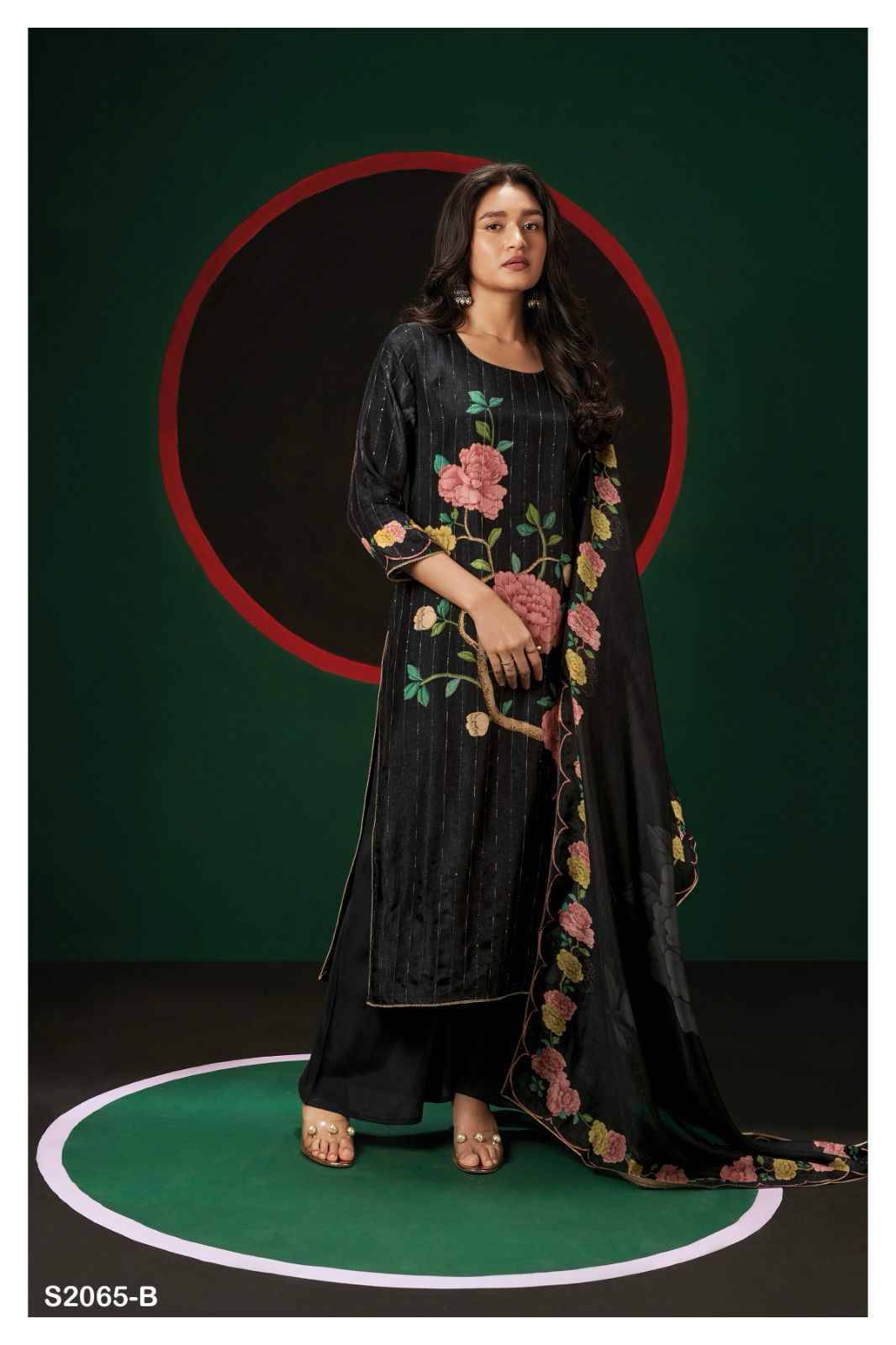 Taylee-2065 By Ganga Fashion 2065-A To 2065-D Series Beautiful Festive Suits Colorful Stylish Fancy Casual Wear & Ethnic Wear Silk Jacquard Dresses At Wholesale Price