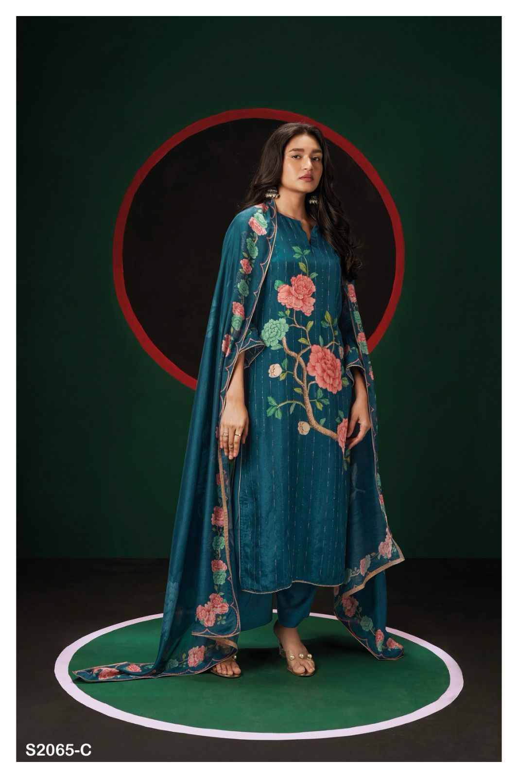 Taylee-2065 By Ganga Fashion 2065-A To 2065-D Series Beautiful Festive Suits Colorful Stylish Fancy Casual Wear & Ethnic Wear Silk Jacquard Dresses At Wholesale Price