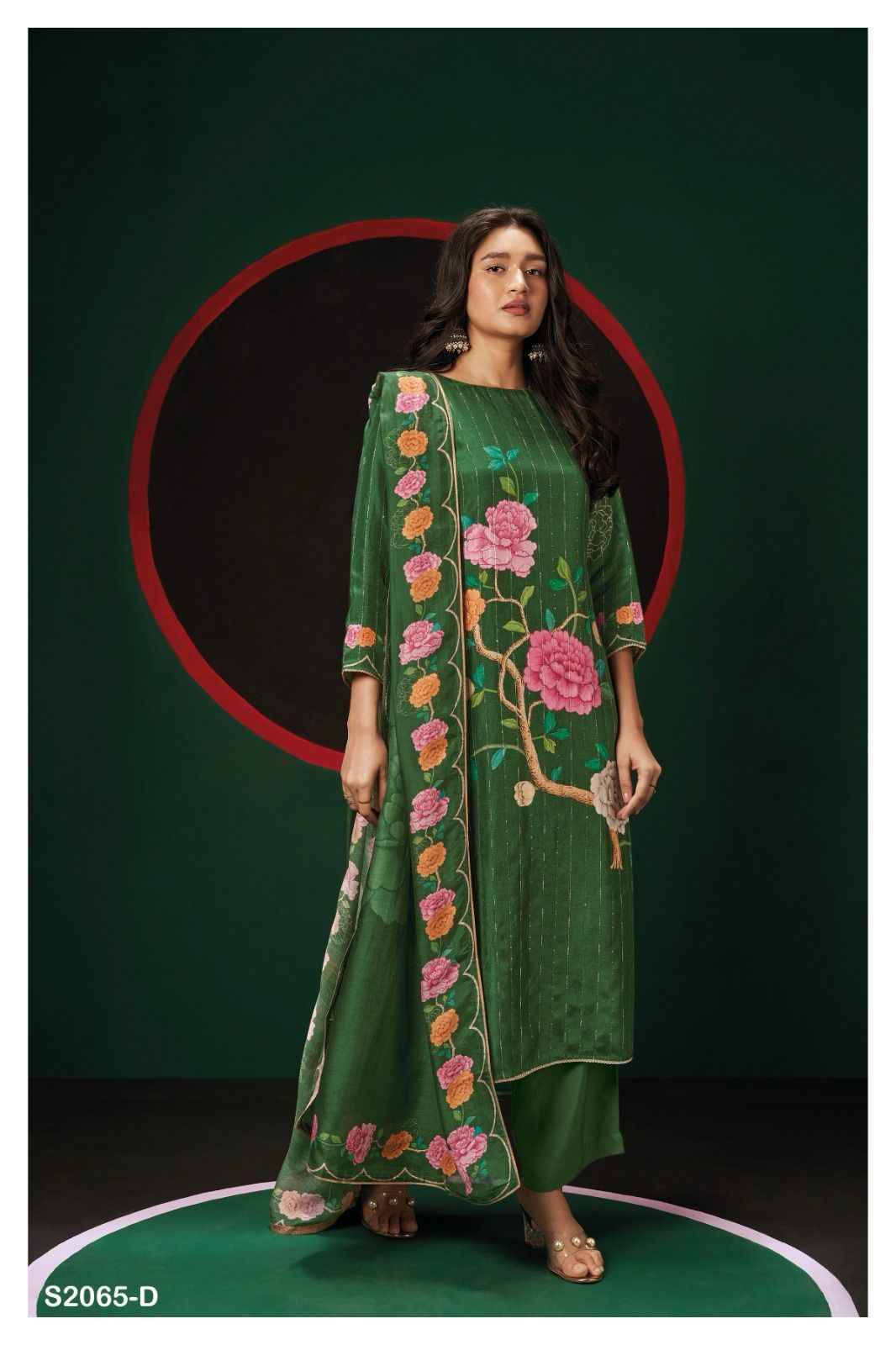 Taylee-2065 By Ganga Fashion 2065-A To 2065-D Series Beautiful Festive Suits Colorful Stylish Fancy Casual Wear & Ethnic Wear Silk Jacquard Dresses At Wholesale Price