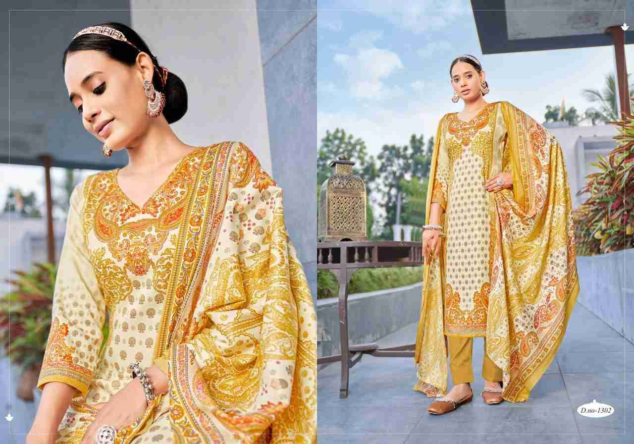 Kashmir Ki Kali Vol-13 By Radha Fab 1301 To 1310 Series Beautiful Festive Suits Colorful Stylish Fancy Casual Wear & Ethnic Wear Pure Pashmina Embroidered Dresses At Wholesale Price