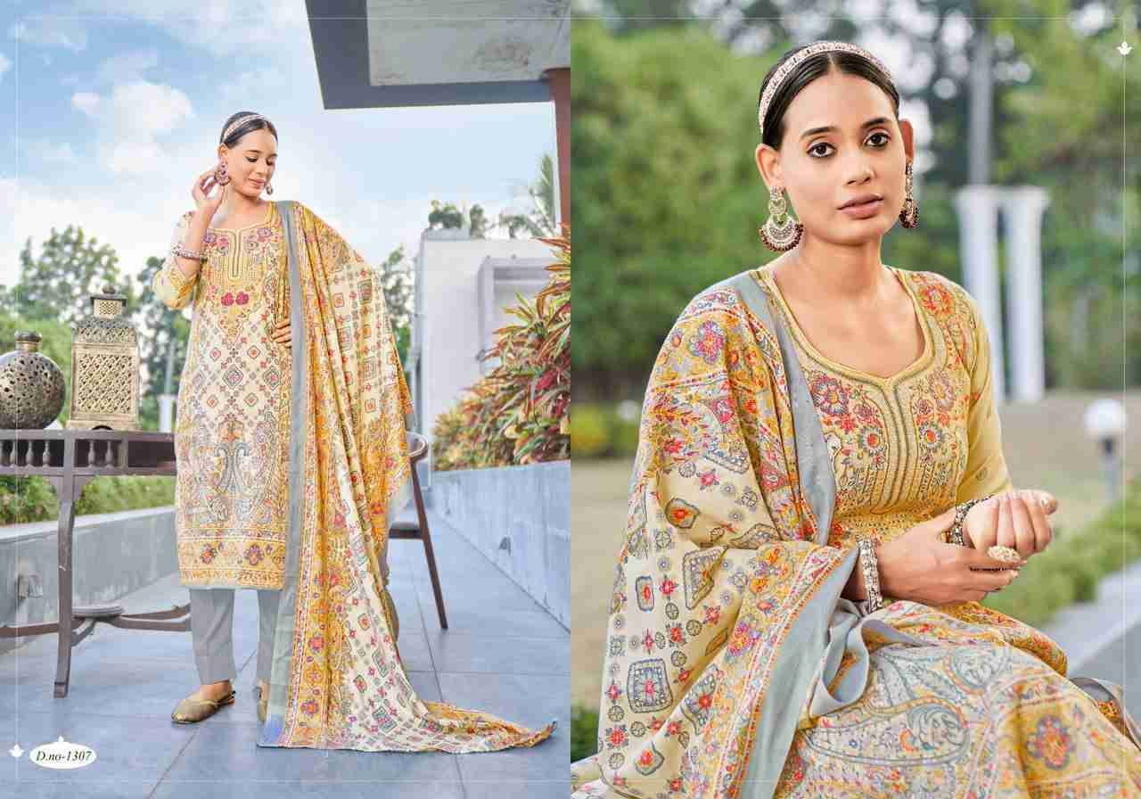 Kashmir Ki Kali Vol-13 By Radha Fab 1301 To 1310 Series Beautiful Festive Suits Colorful Stylish Fancy Casual Wear & Ethnic Wear Pure Pashmina Embroidered Dresses At Wholesale Price