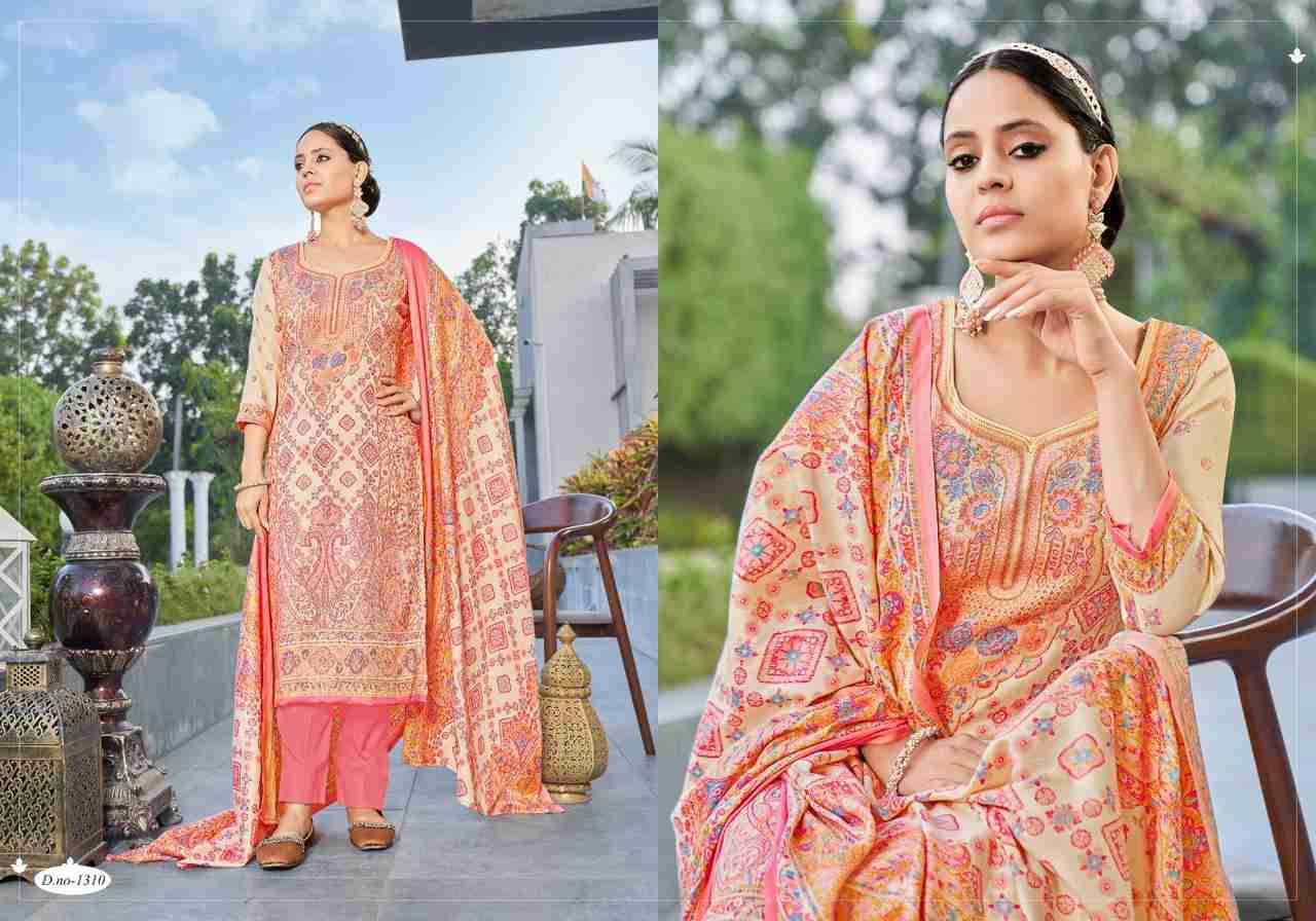 Kashmir Ki Kali Vol-13 By Radha Fab 1301 To 1310 Series Beautiful Festive Suits Colorful Stylish Fancy Casual Wear & Ethnic Wear Pure Pashmina Embroidered Dresses At Wholesale Price