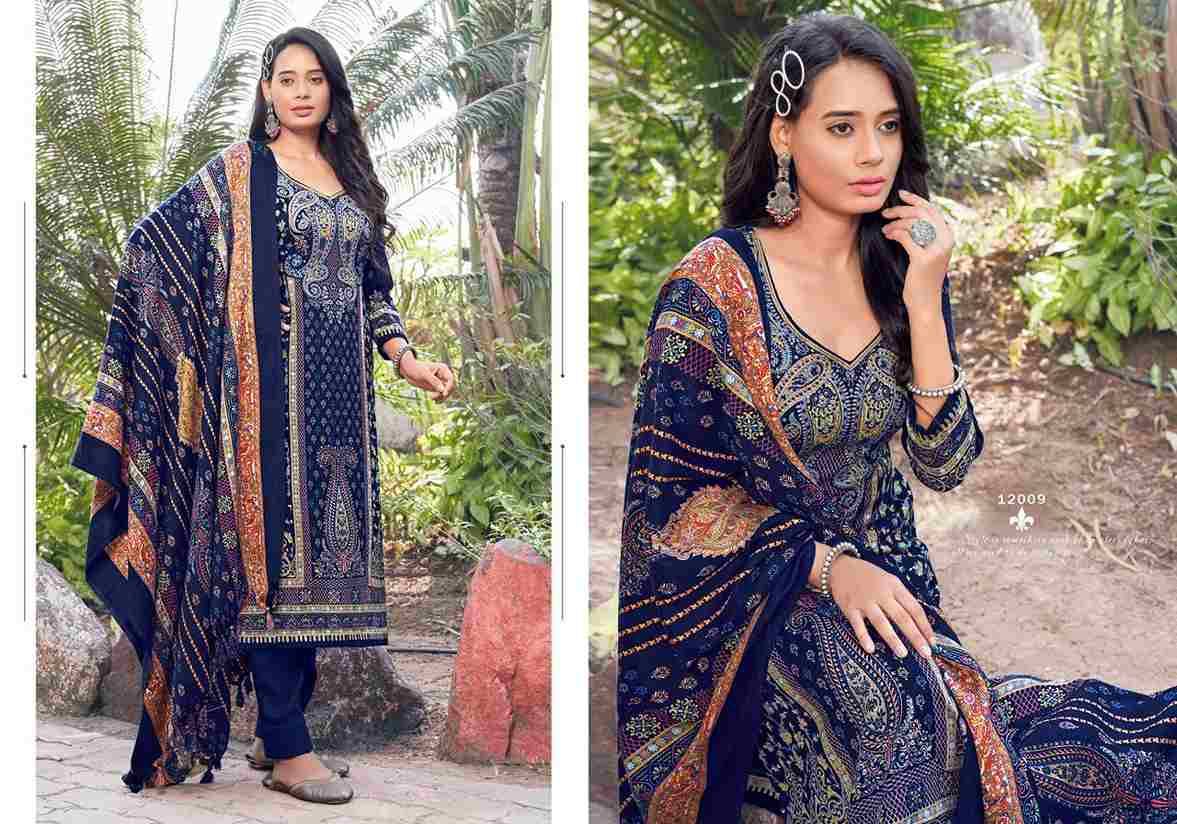 Kashmir Ki Kali Vol-12 By Radha Fab 12001 To 12010 Series Beautiful Festive Suits Colorful Stylish Fancy Casual Wear & Ethnic Wear Pure Pashmina Embroidered Dresses At Wholesale Price