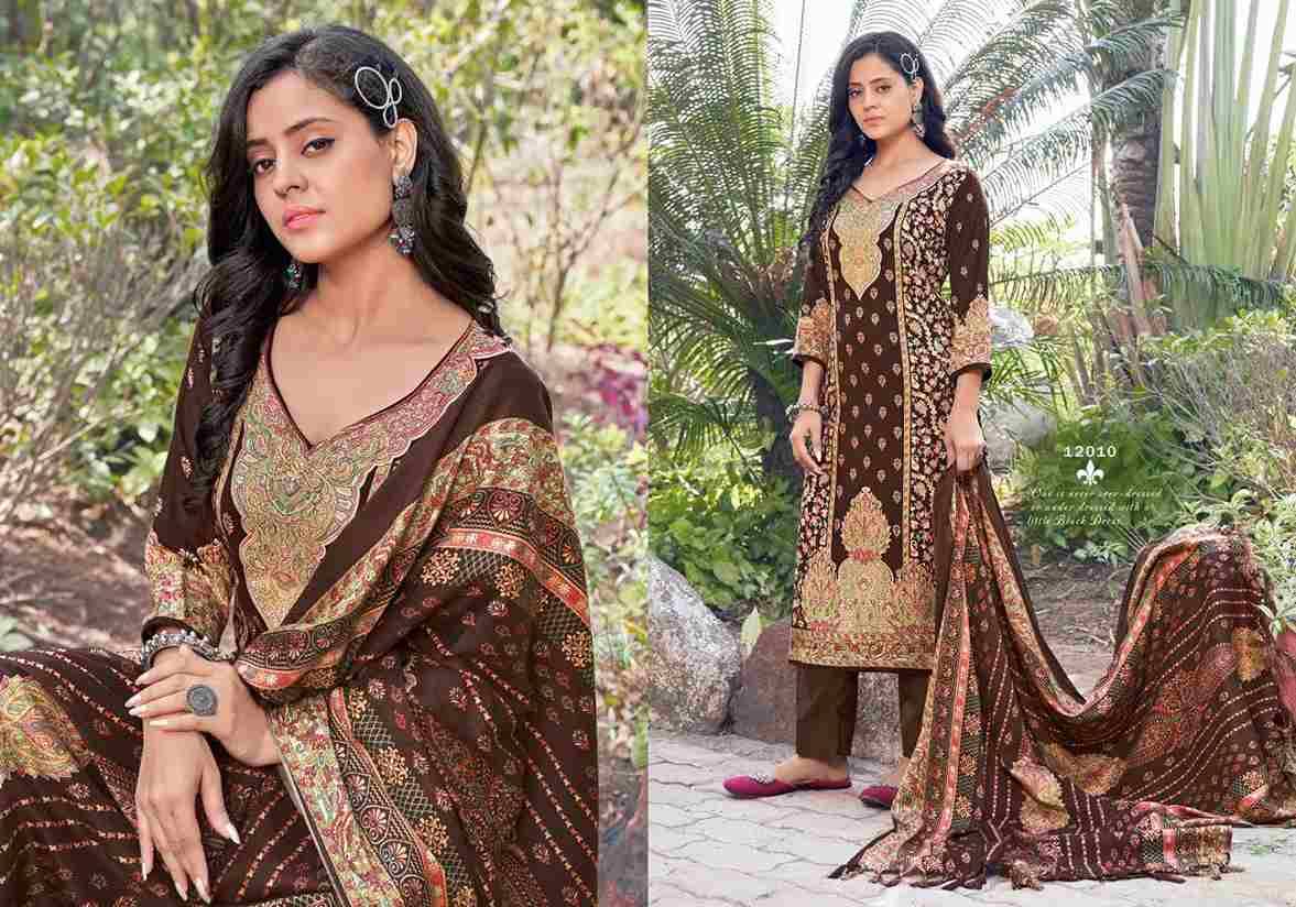 Kashmir Ki Kali Vol-12 By Radha Fab 12001 To 12010 Series Beautiful Festive Suits Colorful Stylish Fancy Casual Wear & Ethnic Wear Pure Pashmina Embroidered Dresses At Wholesale Price