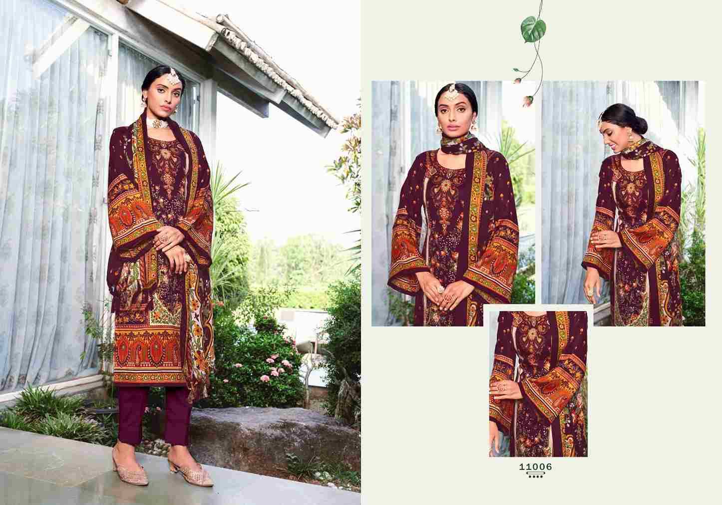Kashmir Ki Kali Vol-11 By Radha Fab 11001 To 11010 Series Beautiful Festive Suits Colorful Stylish Fancy Casual Wear & Ethnic Wear Pure Pashmina Embroidered Dresses At Wholesale Price