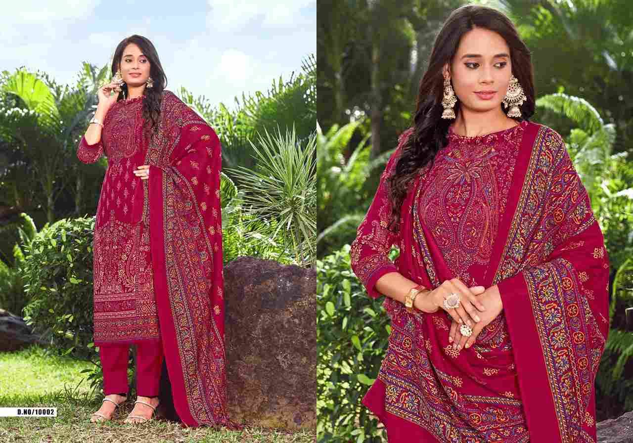 Kashmir Ki Kali Vol-10 By Radha Fab 10001 To 10010 Series Beautiful Festive Suits Colorful Stylish Fancy Casual Wear & Ethnic Wear Pure Pashmina Embroidered Dresses At Wholesale Price