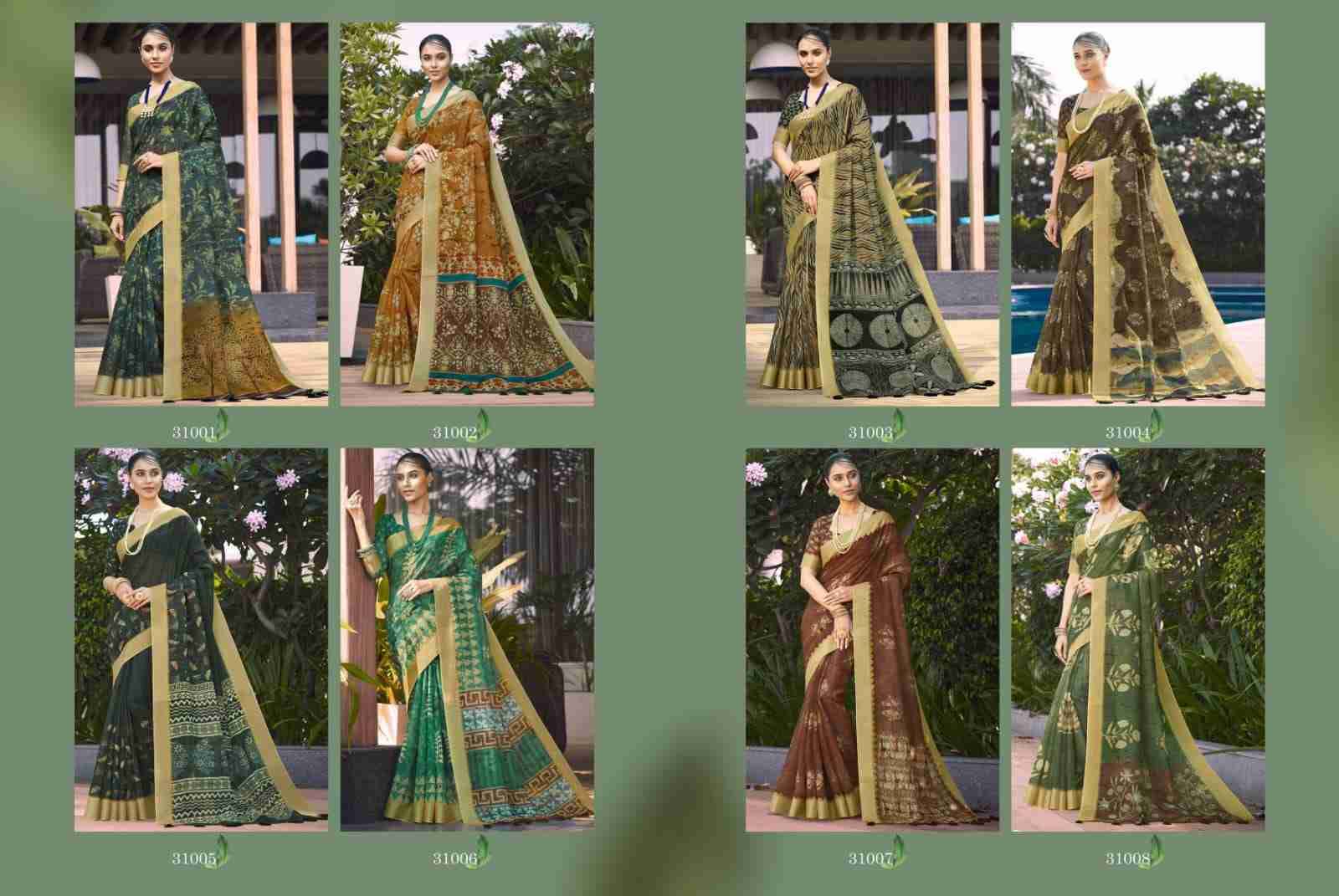Jarin Vol-310 By Joh Rivaaj 31001 To 31008 Series Indian Traditional Wear Collection Beautiful Stylish Fancy Colorful Party Wear & Occasional Wear Silk Digital Print Sarees At Wholesale Price