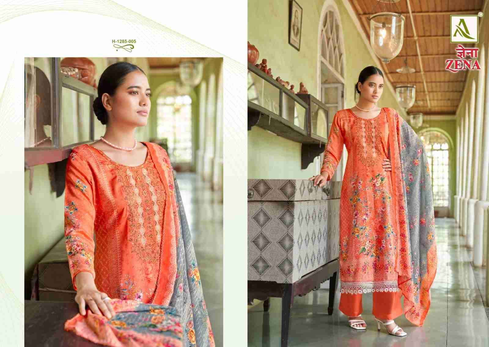 Zena By Alok Suit 1285-001 To 1285-008 Series Beautiful Stylish Fancy Colorful Casual Wear & Ethnic Wear Collection Pure Jam Printed Dresses At Wholesale Price