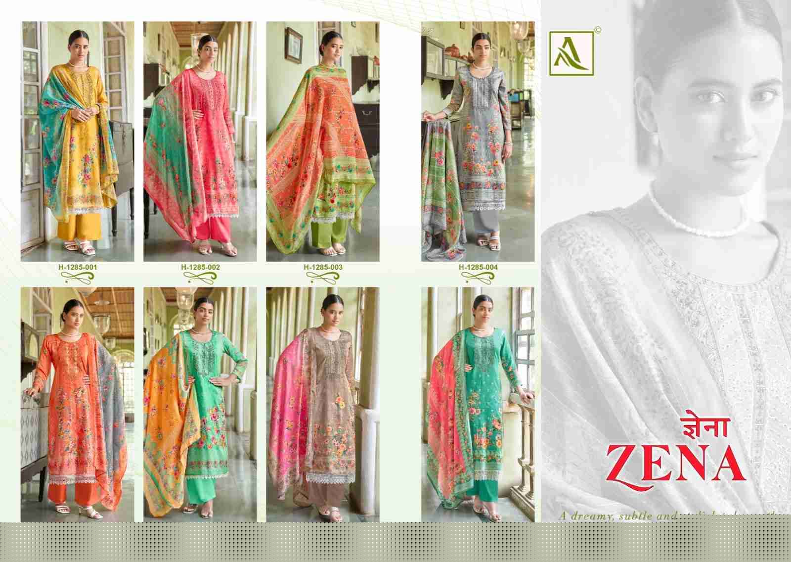 Zena By Alok Suit 1285-001 To 1285-008 Series Beautiful Stylish Fancy Colorful Casual Wear & Ethnic Wear Collection Pure Jam Printed Dresses At Wholesale Price