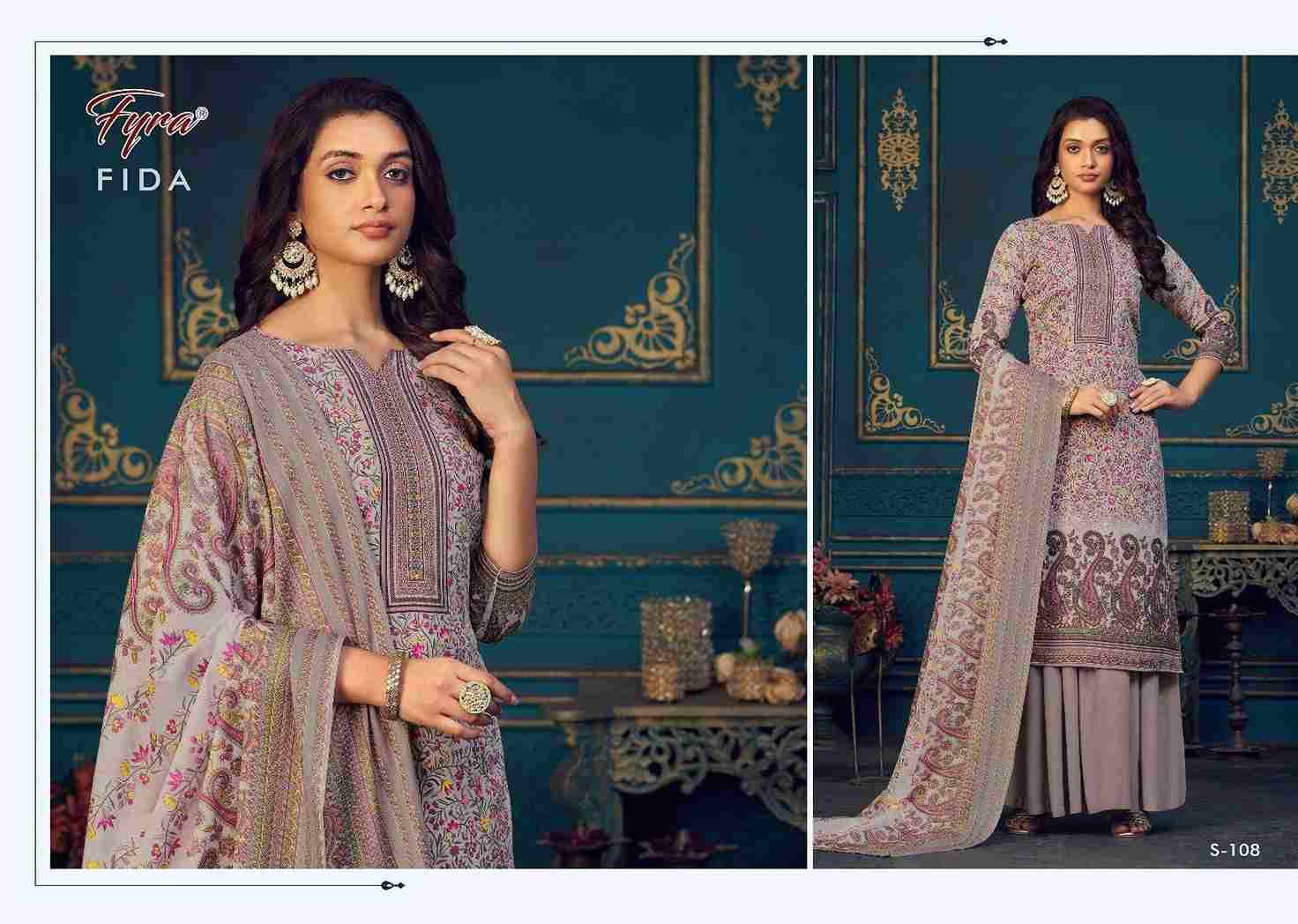 Fida By Fyra 101 To 110 Series Beautiful Stylish Fancy Colorful Casual Wear & Ethnic Wear Collection Pure Cotton Printed Dresses At Wholesale Price