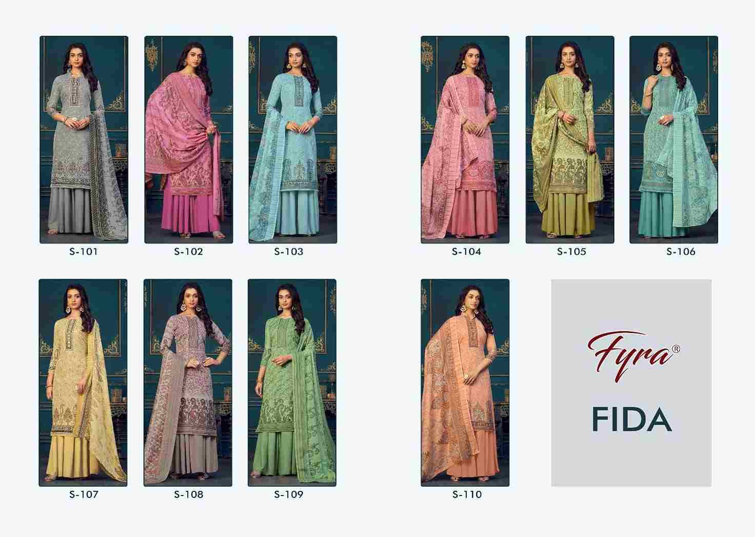 Fida By Fyra 101 To 110 Series Beautiful Stylish Fancy Colorful Casual Wear & Ethnic Wear Collection Pure Cotton Printed Dresses At Wholesale Price