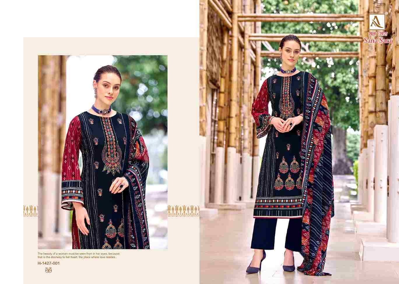 Sana Sara By Alok Suit 1427-001 To 1427-008 Beautiful Festive Suits Colorful Stylish Fancy Casual Wear & Ethnic Wear Pure Cambric Print Dresses At Wholesale Price