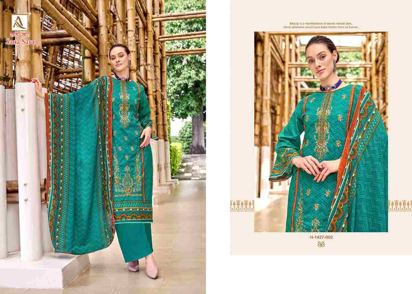 Sana Sara By Alok Suit 1427-001 To 1427-008 Beautiful Festive Suits Colorful Stylish Fancy Casual Wear & Ethnic Wear Pure Cambric Print Dresses At Wholesale Price