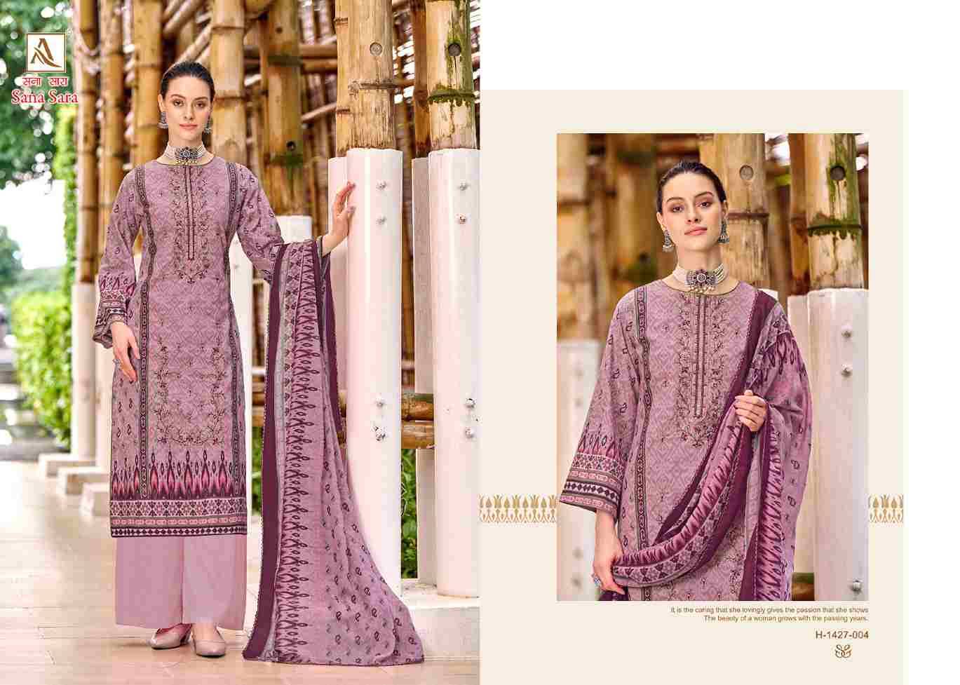 Sana Sara By Alok Suit 1427-001 To 1427-008 Beautiful Festive Suits Colorful Stylish Fancy Casual Wear & Ethnic Wear Pure Cambric Print Dresses At Wholesale Price