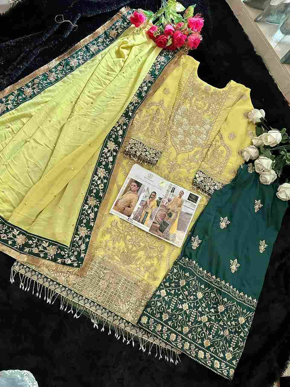 Ziaaz Designs Hit Design 371-B By Ziaaz Designs Beautiful Stylish Pakistani Suits Fancy Colorful Casual Wear & Ethnic Wear & Ready To Wear Heavy Georgette Embroidered Dresses At Wholesale Price