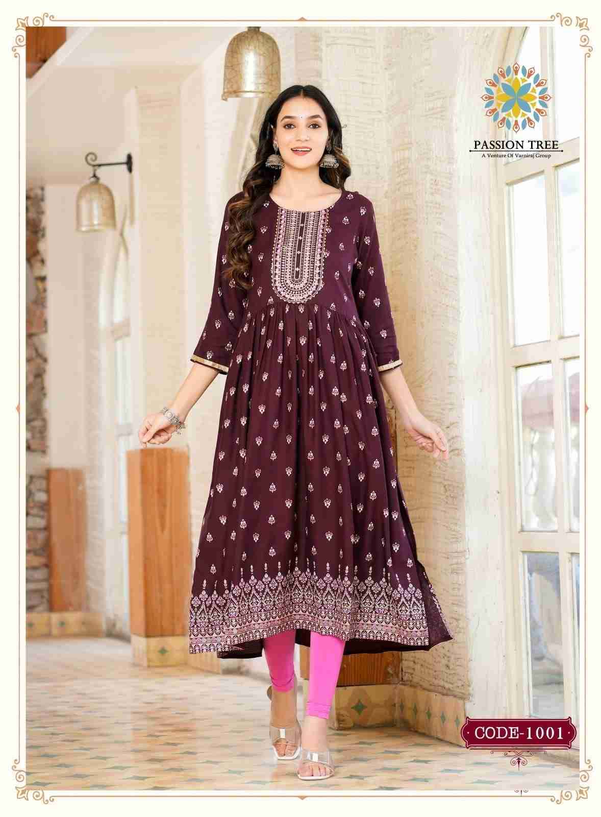 Fashion Bella Vol-1 By Passion Tree 1001 To 1008 Series Designer Festive Suits Collection Beautiful Stylish Fancy Colorful Party Wear & Occasional Wear Rayon Slub Kurtis At Wholesale Price
