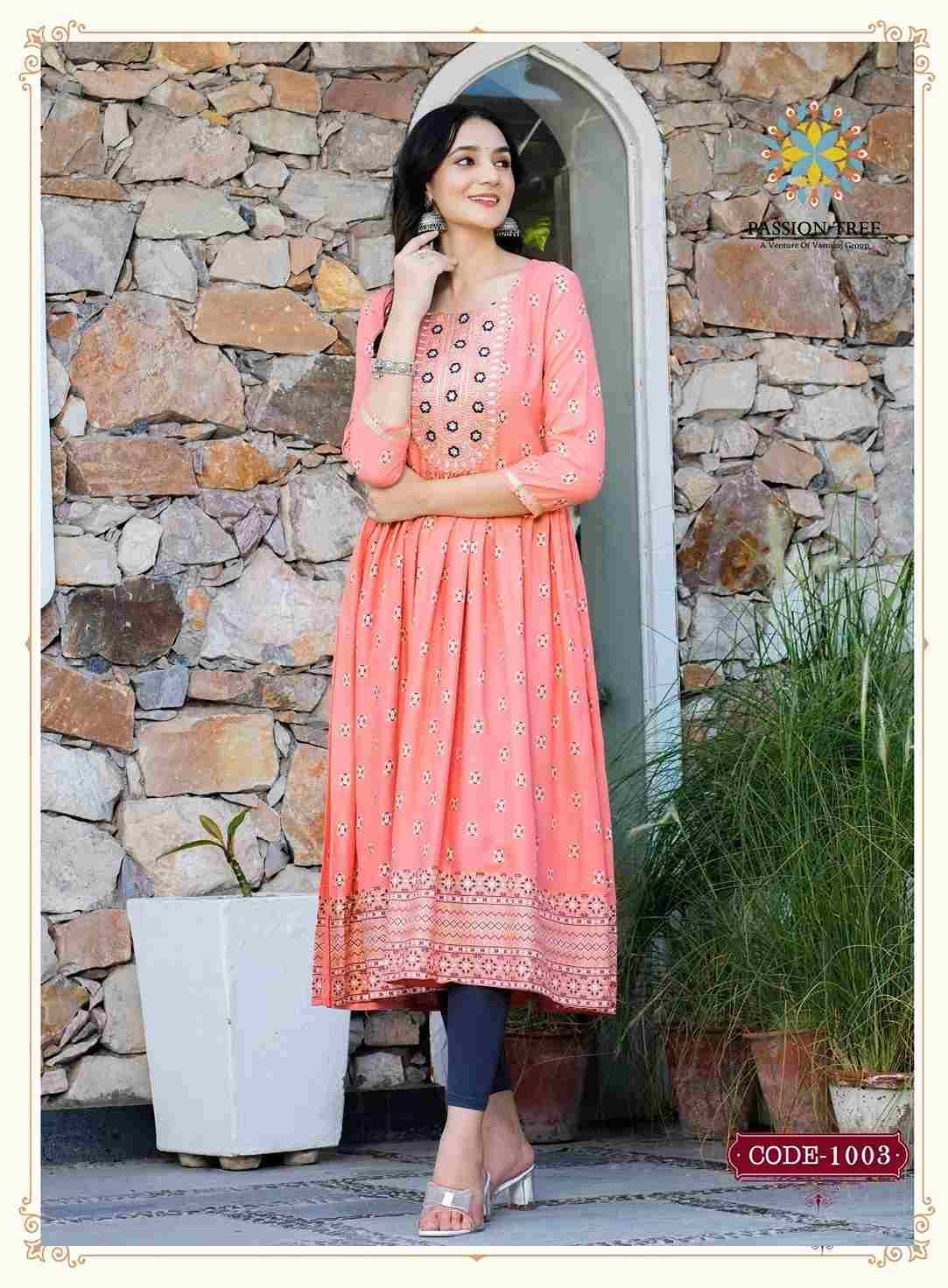 Fashion Bella Vol-1 By Passion Tree 1001 To 1008 Series Designer Festive Suits Collection Beautiful Stylish Fancy Colorful Party Wear & Occasional Wear Rayon Slub Kurtis At Wholesale Price