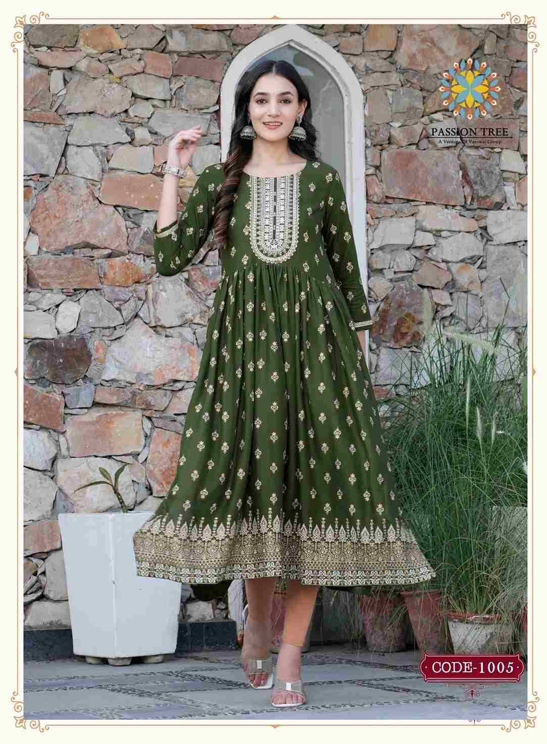 Fashion Bella Vol-1 By Passion Tree 1001 To 1008 Series Designer Festive Suits Collection Beautiful Stylish Fancy Colorful Party Wear & Occasional Wear Rayon Slub Kurtis At Wholesale Price