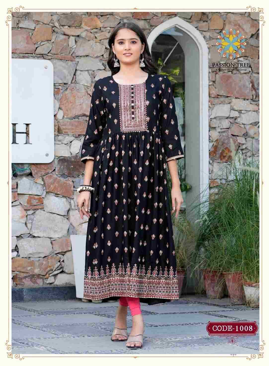 Fashion Bella Vol-1 By Passion Tree 1001 To 1008 Series Designer Festive Suits Collection Beautiful Stylish Fancy Colorful Party Wear & Occasional Wear Rayon Slub Kurtis At Wholesale Price