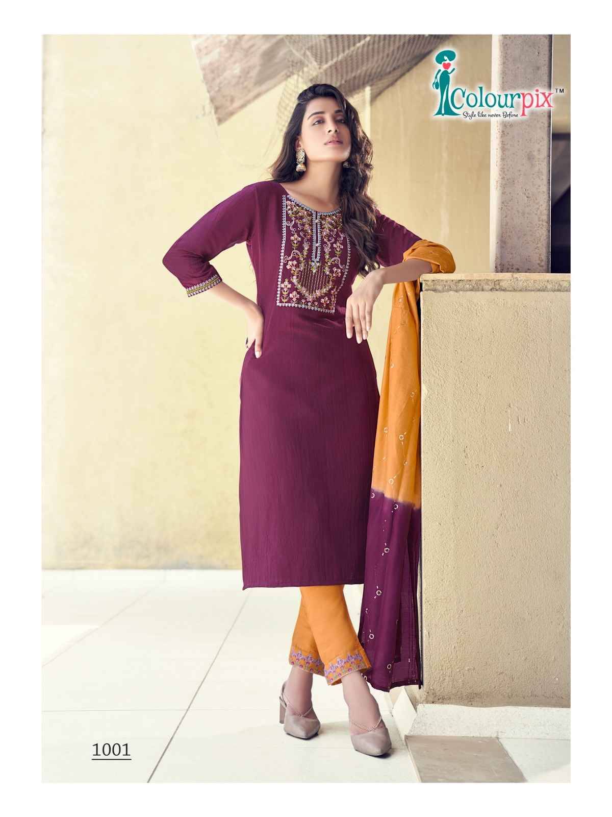 Saheli Vol-1 By Colourpix 1001 To 1006 Series Beautiful Stylish Festive Suits Fancy Colorful Casual Wear & Ethnic Wear & Ready To Wear Pure Viscose Dresses At Wholesale Price