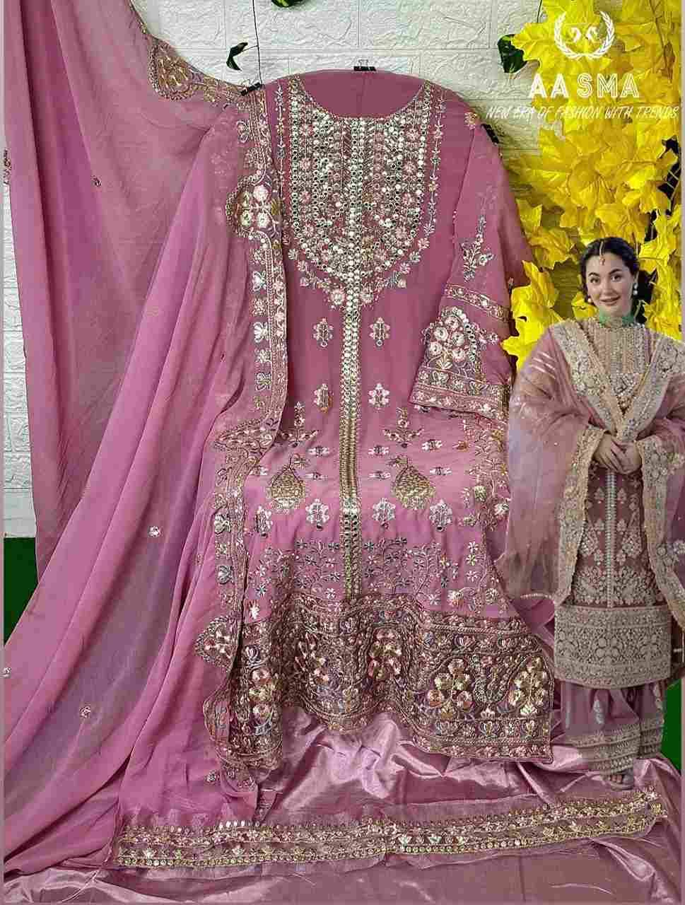 Aasma Hit Design 203 By Fashid Wholesale Beautiful Pakistani Suits Colorful Stylish Fancy Casual Wear & Ethnic Wear Muslin Cotton Embroidered Dresses At Wholesale Price
