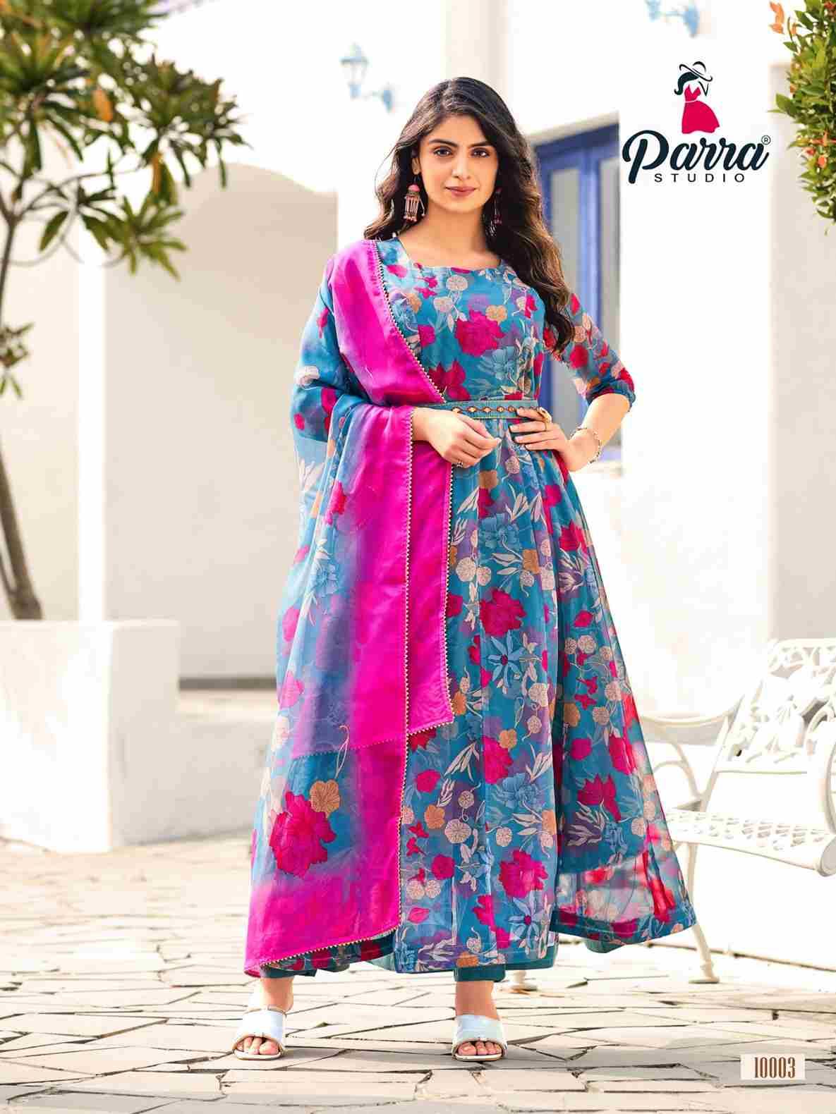 Sangam By Parra Studio 10001 To 10006 Series Beautiful Pakistani Suits Colorful Stylish Fancy Casual Wear & Ethnic Wear Soft Organza Dresses At Wholesale Price